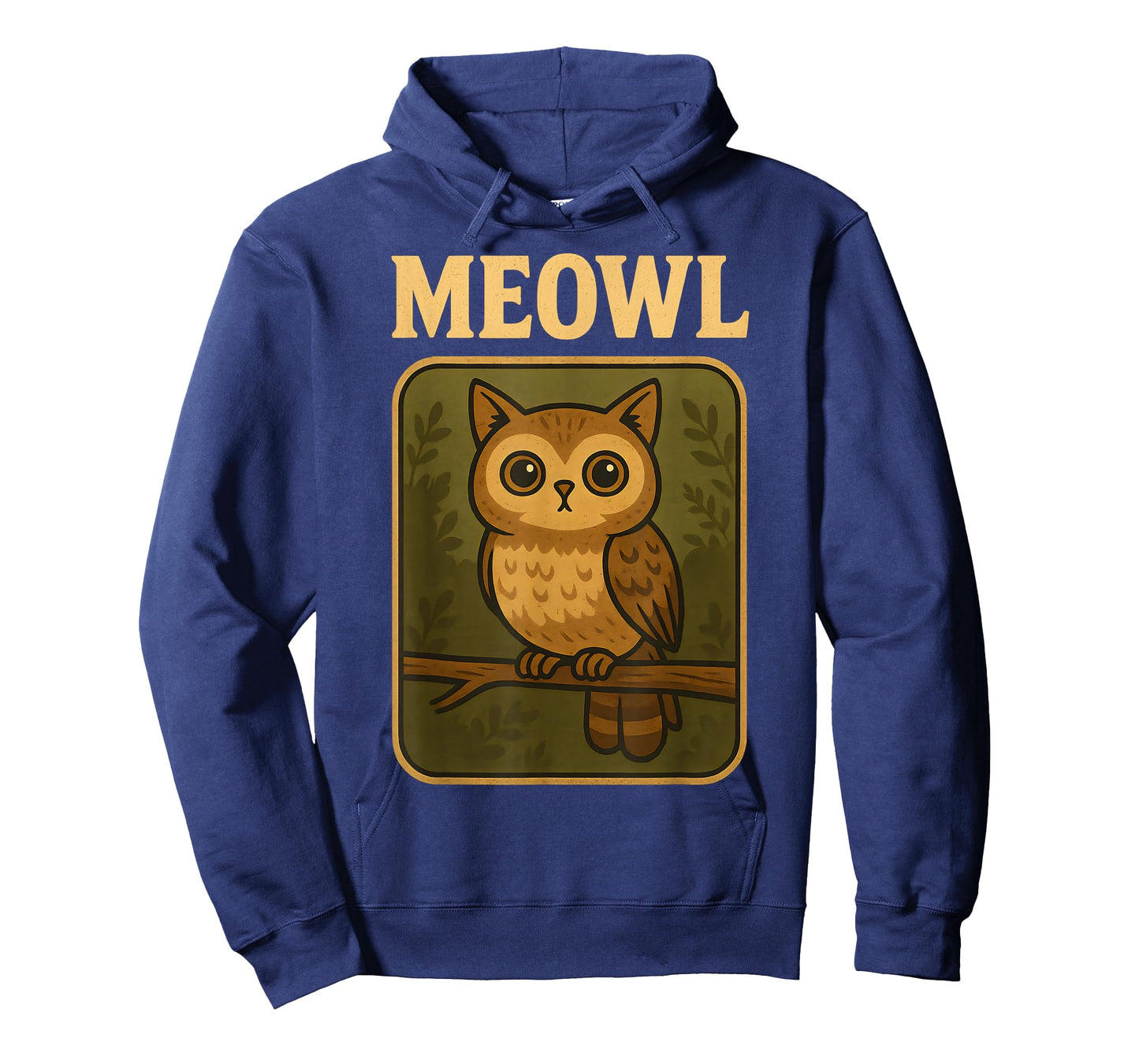 Meowl - Funny Meow Cat Owl Brainrot Meme Teen Kids Gaming T-Shirt