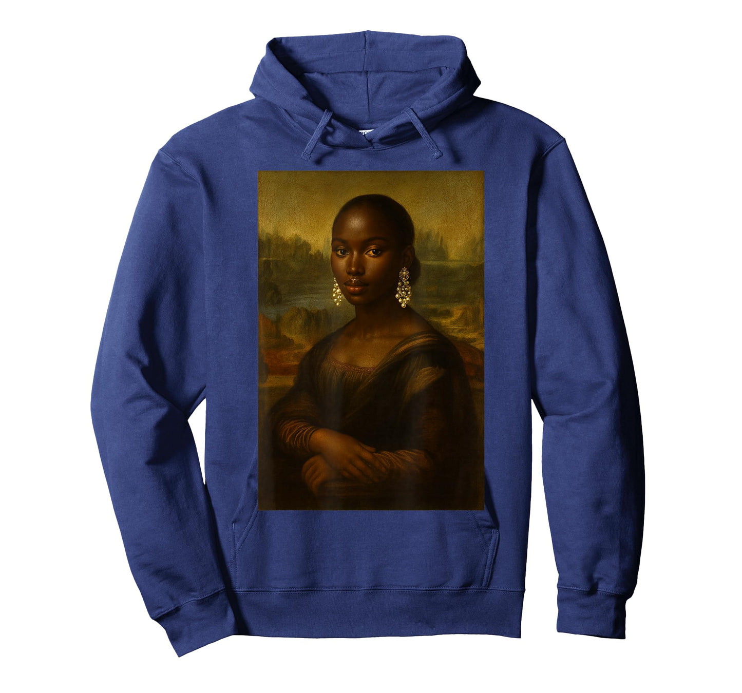 Black Mona Lisa Afro African Melanin Black History Queen T-Shirt