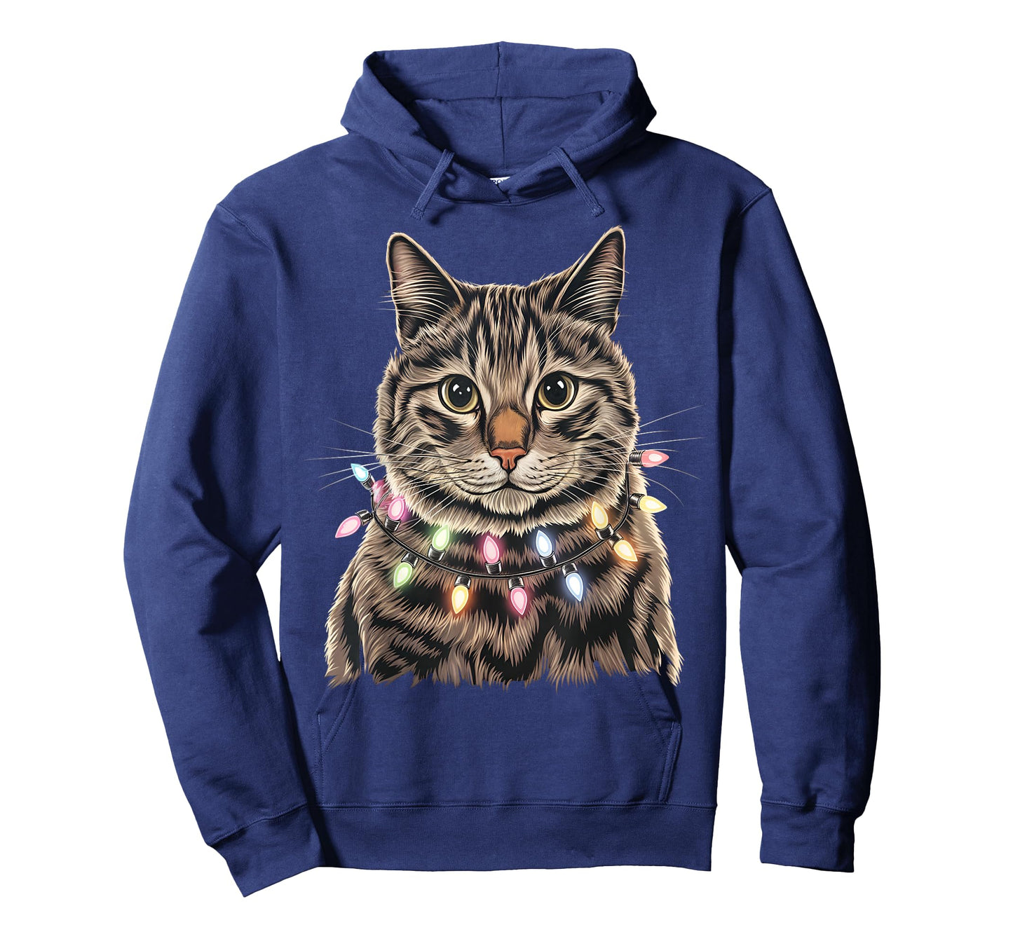 Cute Cat Christmas Light Merry Catmas Christmas Cat Lover T-Shirt