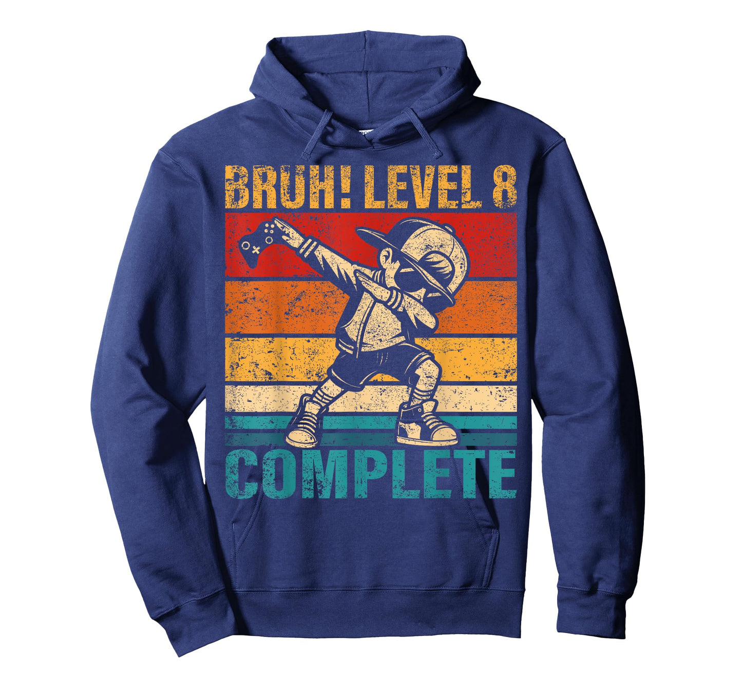 8 Years Old Birthday Dabbing Boy Bruh Level 8 Complete T-Shirt