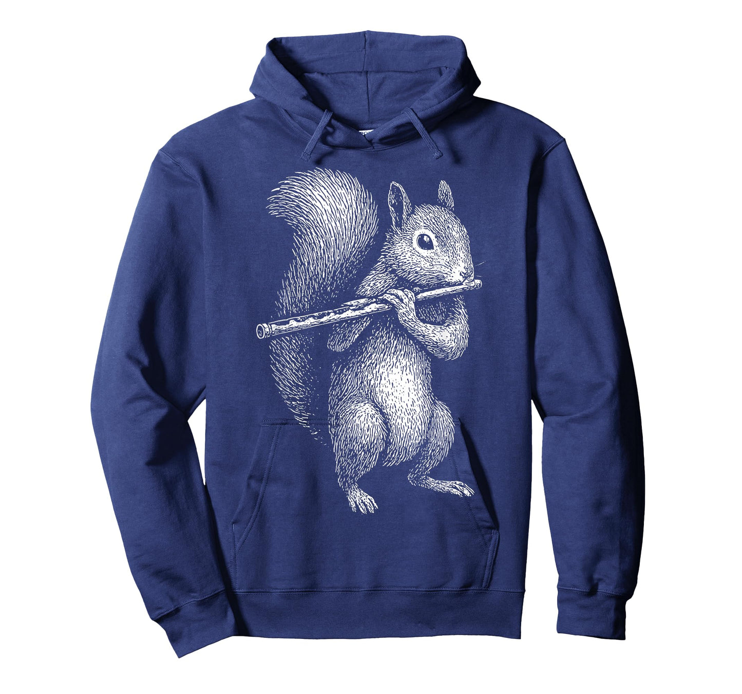Squirrel Playing Flute Retro Animal Playing Instrument 90s T-Shirt