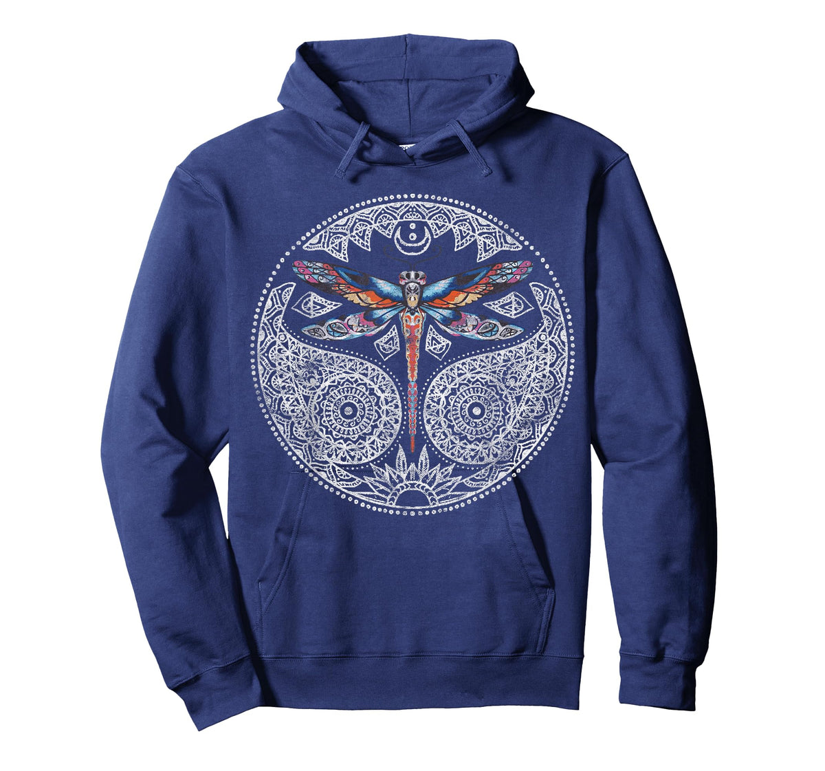 Magical Colorful Dragonfly Tribal Mandala T-Shirt