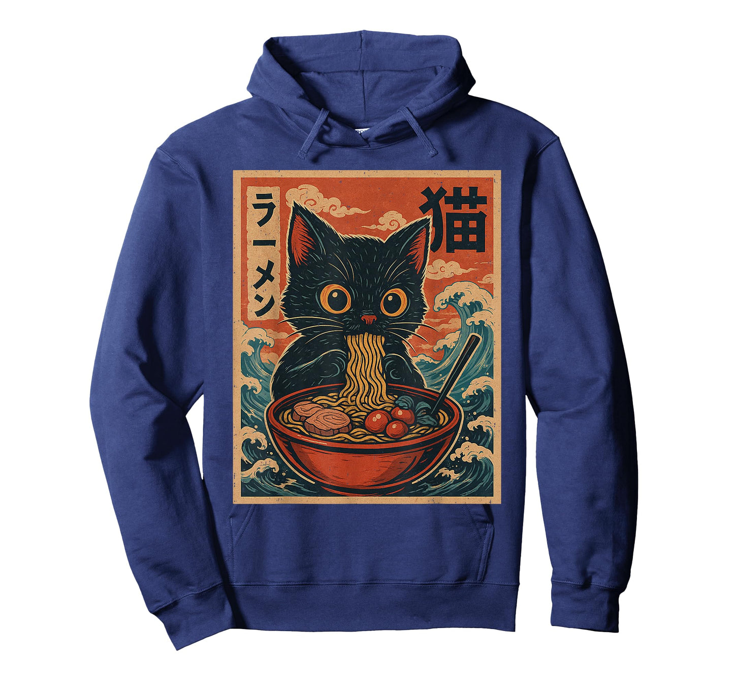 Funny Cat Ramen Japanese Noodles Kawaii Anime Kitten Kitty T-Shirt
