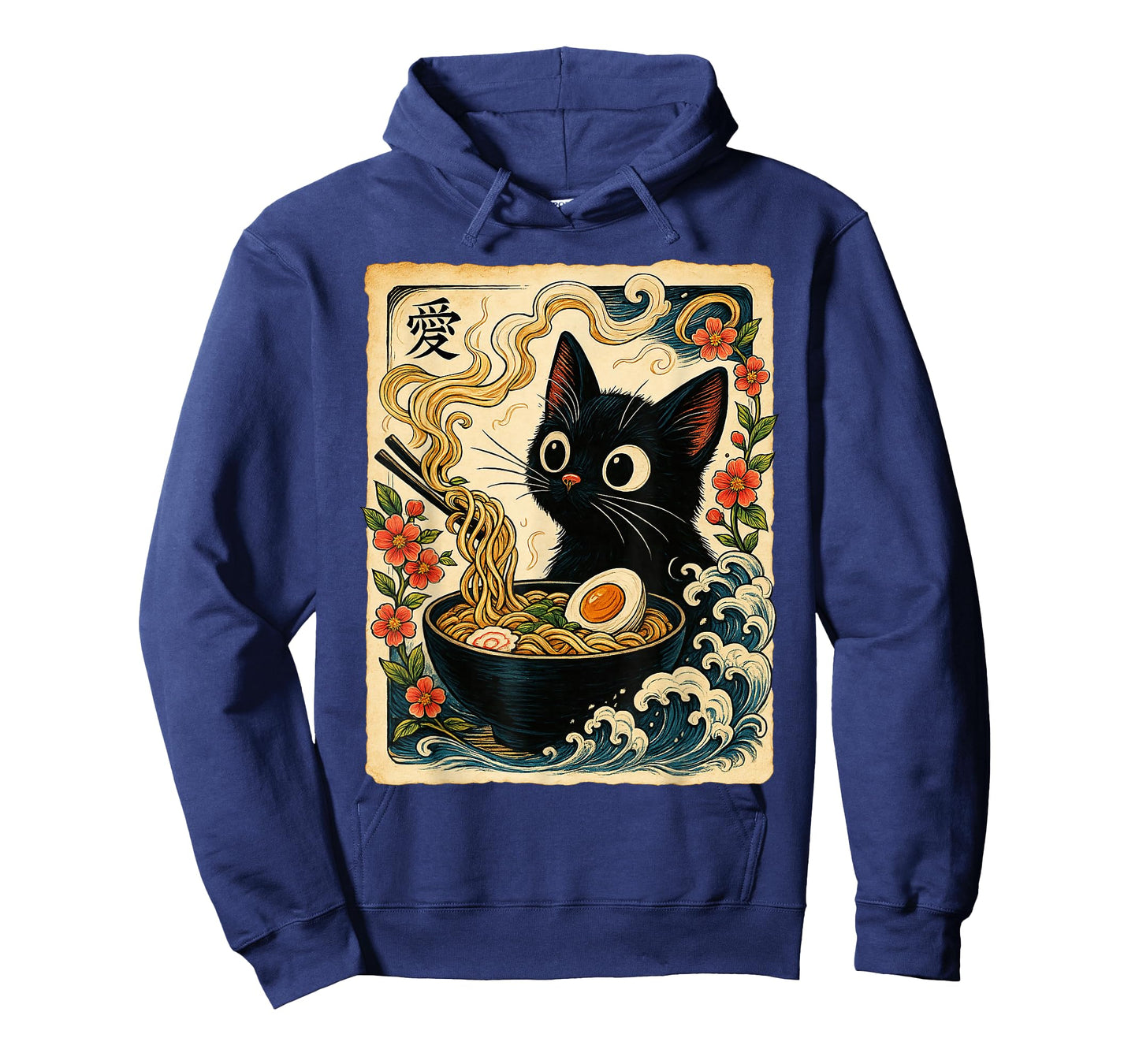 Funny Cat Ramen Japanese Noodles Kawaii Anime Kitten Kitty T-Shirt