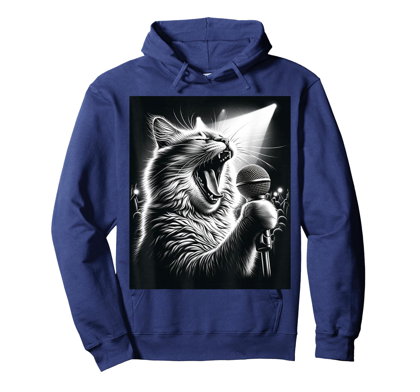 Band Musician Vocalist Singer Funny Cat Singing T-Shirt
