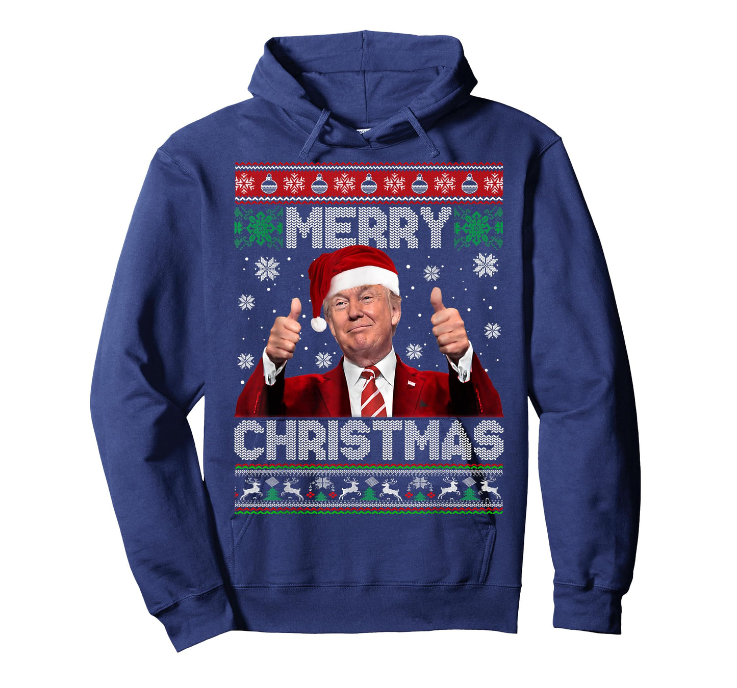 Merry Christmas Donald Trump Santa Family Xmas Ugly Sweater T-Shirt