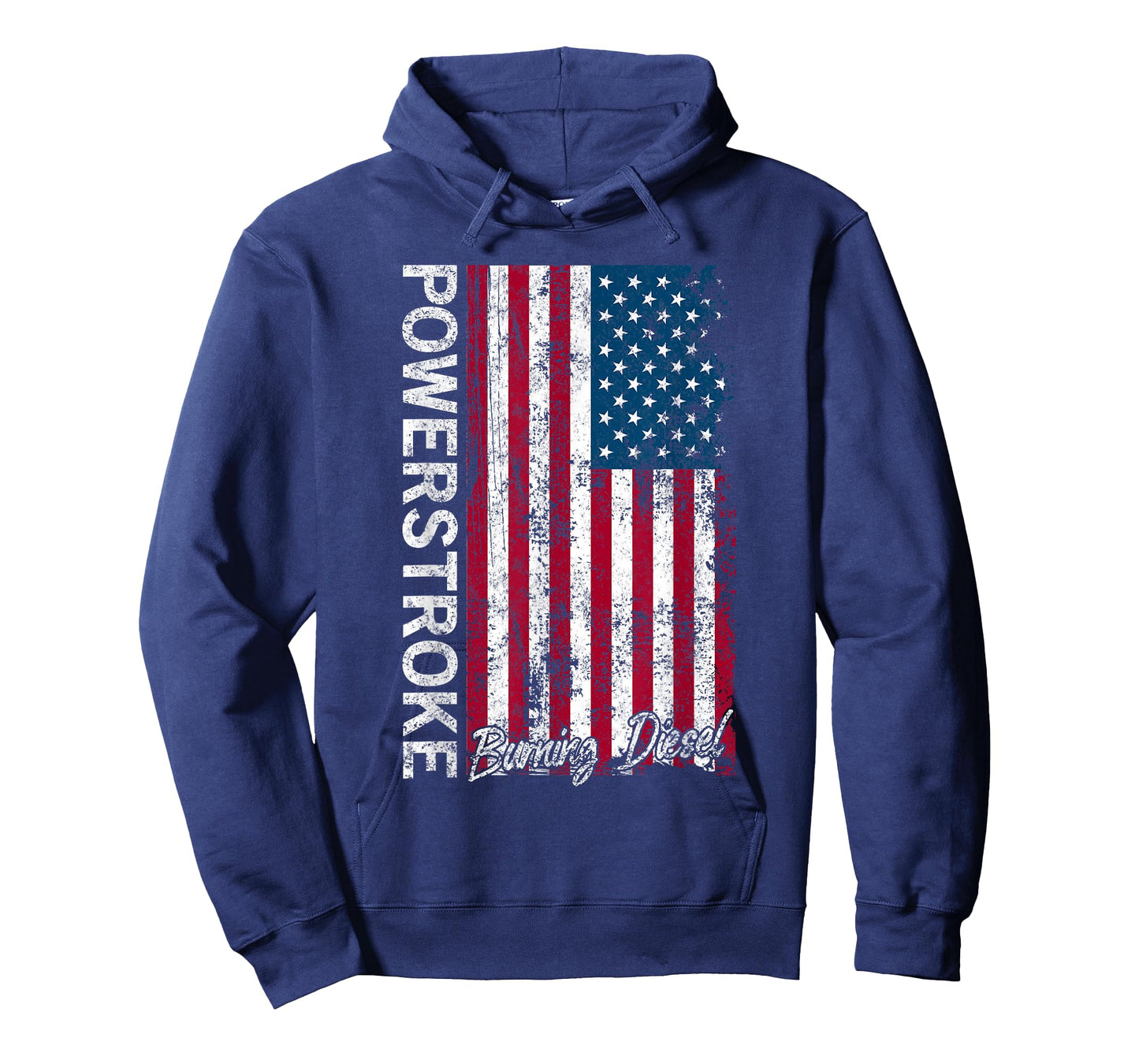 Powerstroke Burning Diesel American Flag T-Shirt