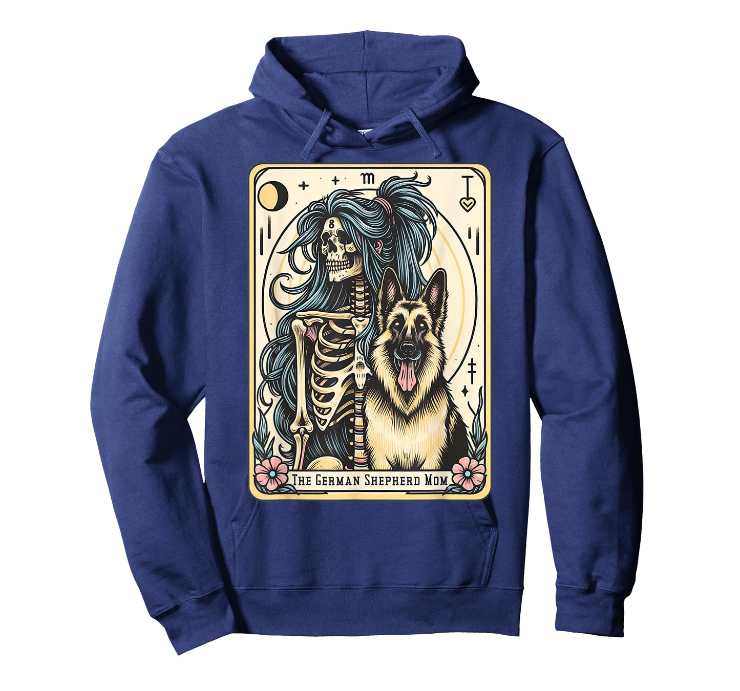 Retro German Shepherd Mom Tarot Card Witchy Vibes Dog Mom T-Shirt