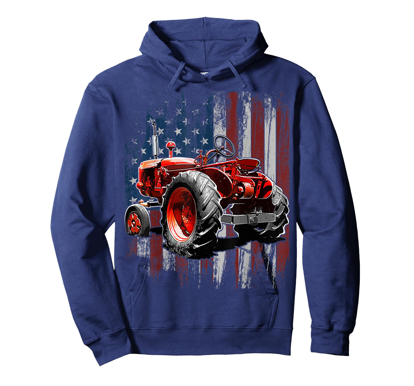 Patriotic Tractor American Flag Tractor Farmer Farm Gift Men T-Shirt Small