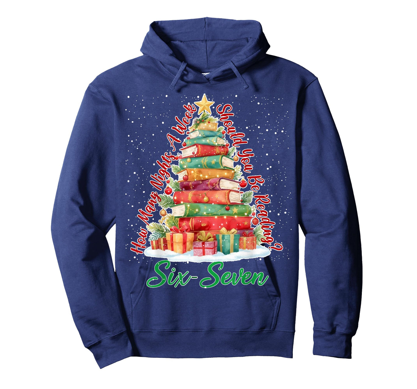 Christmas Reading 67 Six Seven Meme Teacher Book Lover T-Shirt