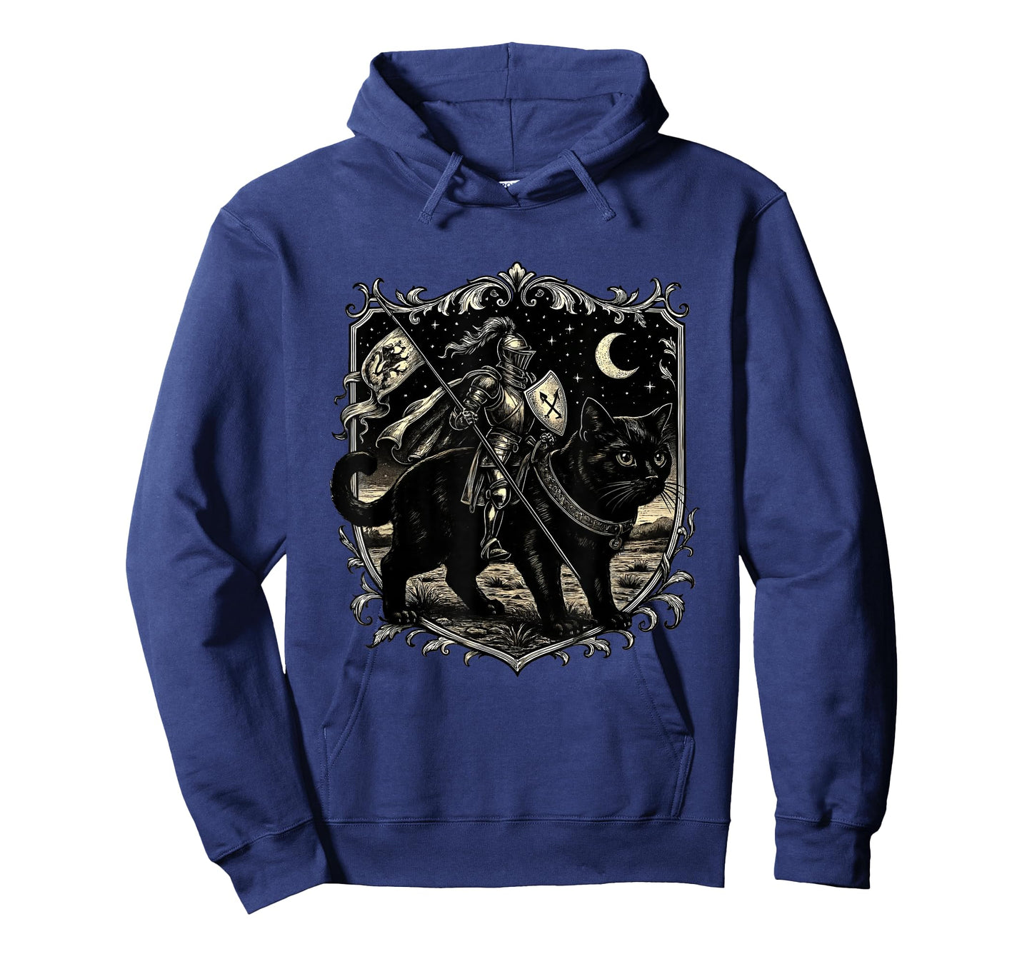 Knight Cat Rider Retro 90s Medieval Cat Fairycore Dark Art T-Shirt