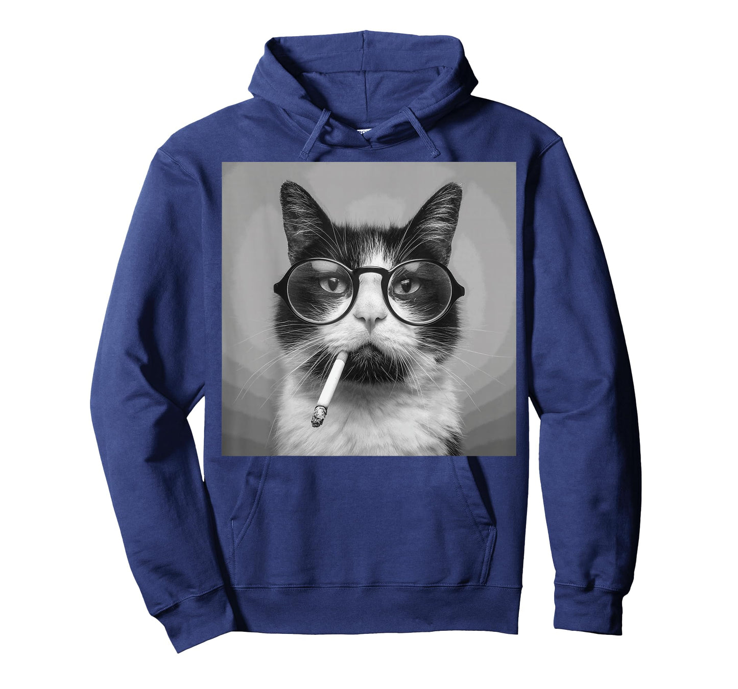 Funny Graphic Cat Smoking Adult Funny T-Shirt