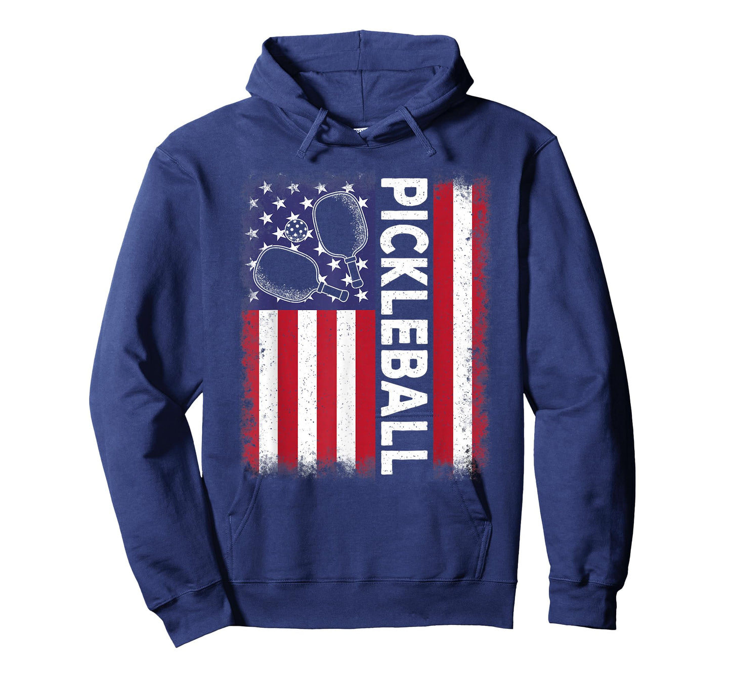 Pickleball American Flag Funny Pickleball Vintage Men Women T-Shirt