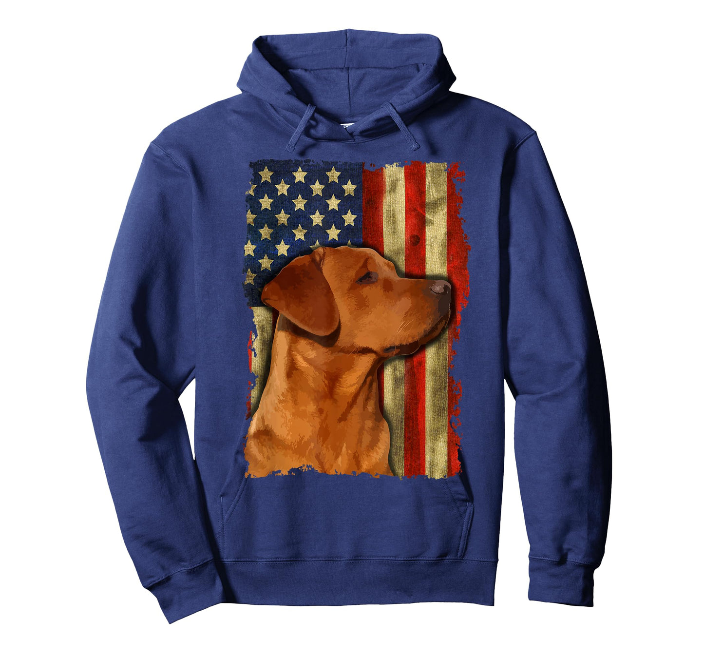 Foxred Labrador Retriever US Flag Fox Red Labrador Dog Lover T-Shirt