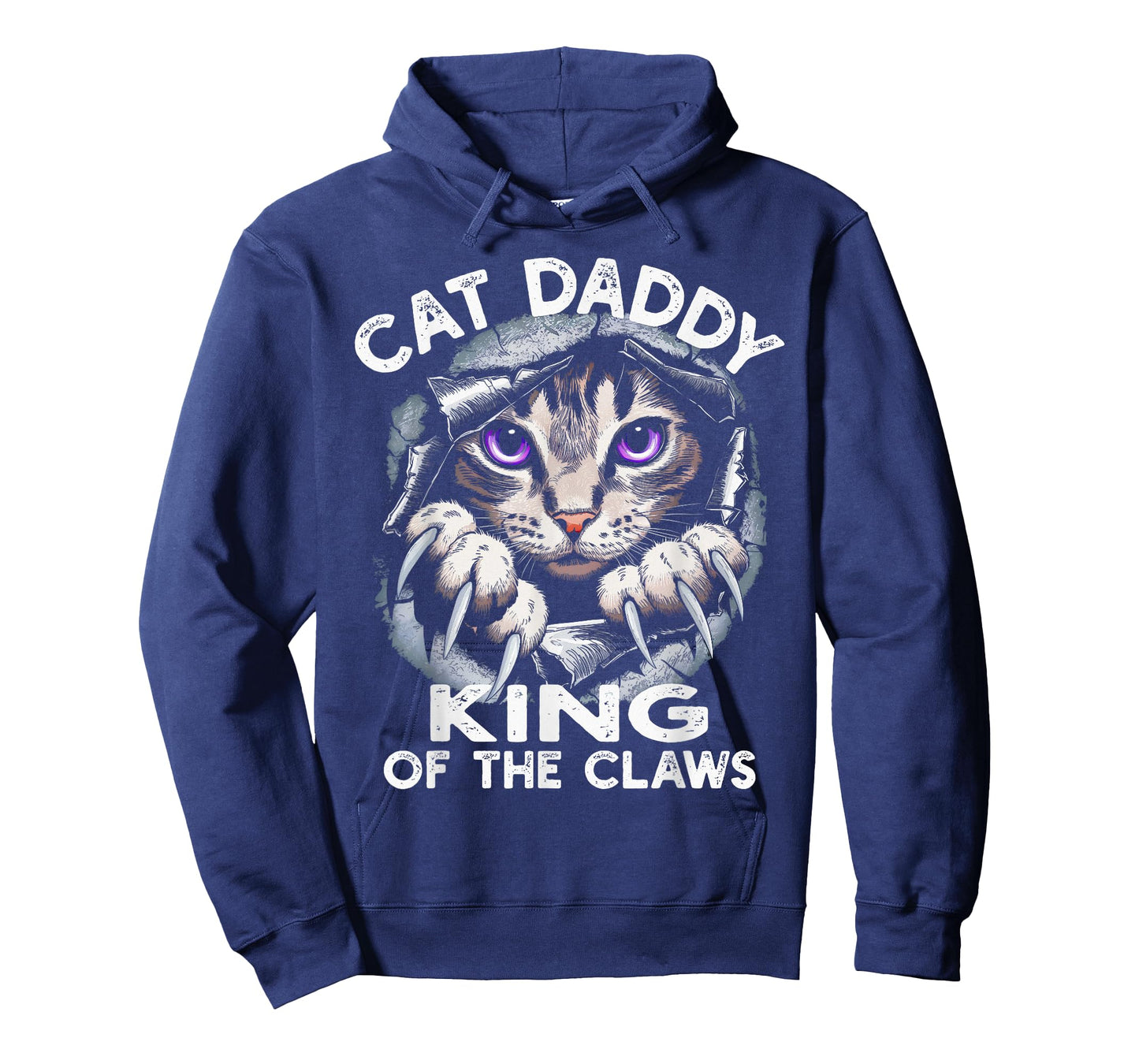 Cat Daddy โ King of the Claws Funny Cat Dad Father's Day Men Girls Kids T-Shirt