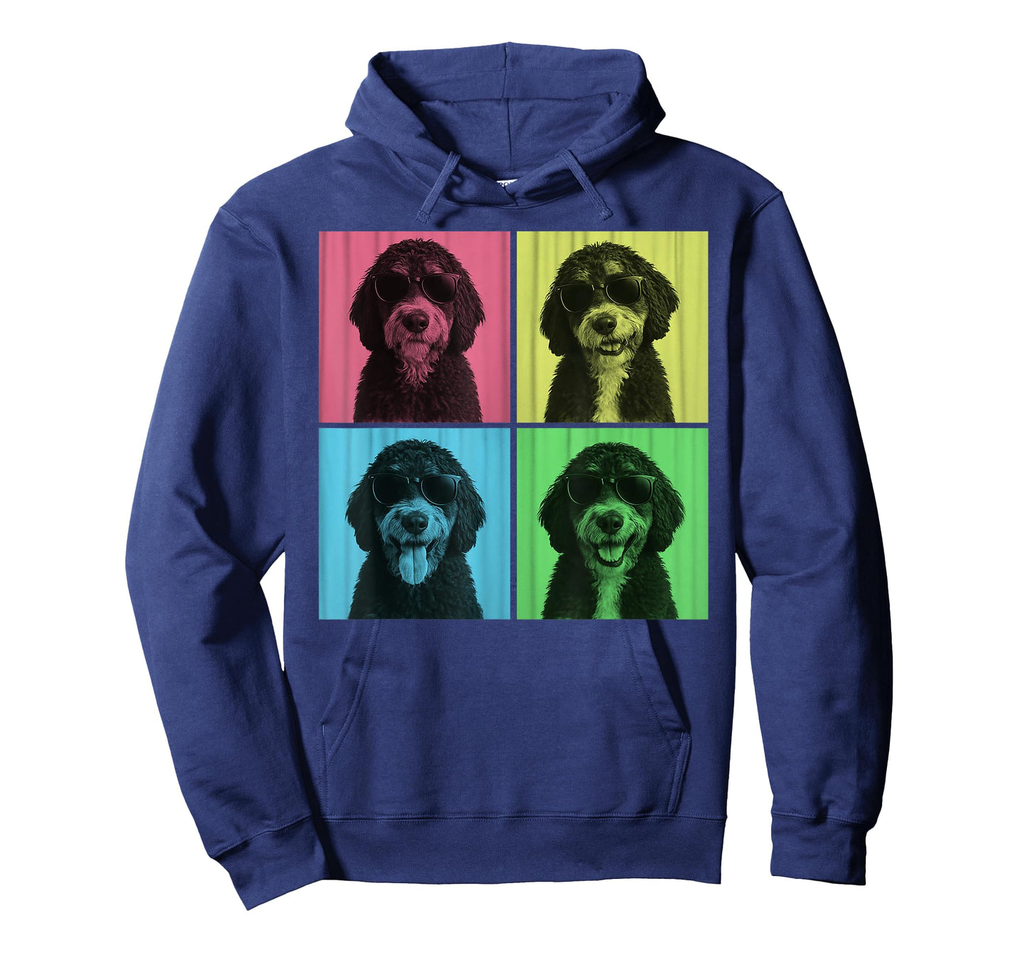 Bernedoodle Pop Art Funny Dog Lover Doodle Dog Photo Booth T-Shirt