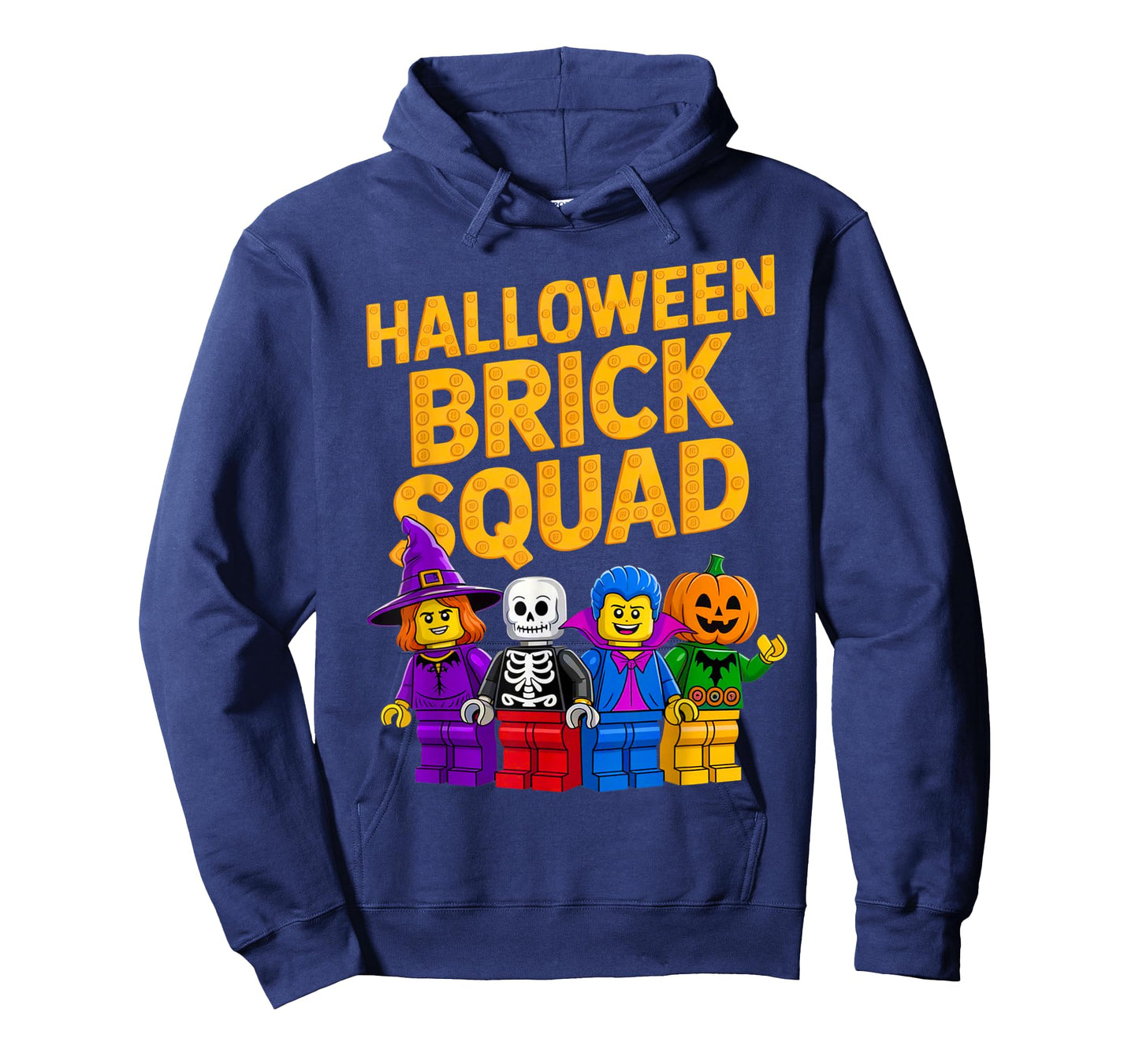 Halloween Brick Squad Costume Master Builder Blocks Building T-Shirt