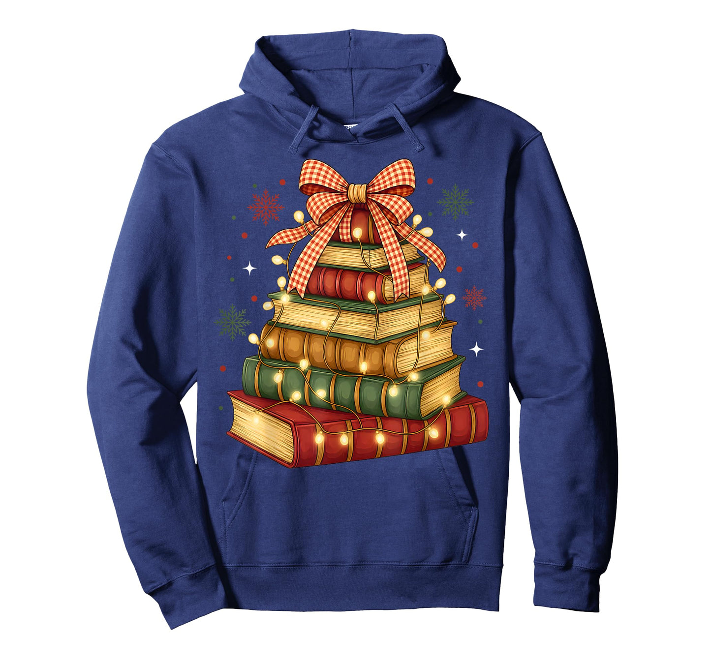 Merry Christmas Book Tree & Bow Reading Retro Xmas Teachers T-Shirt