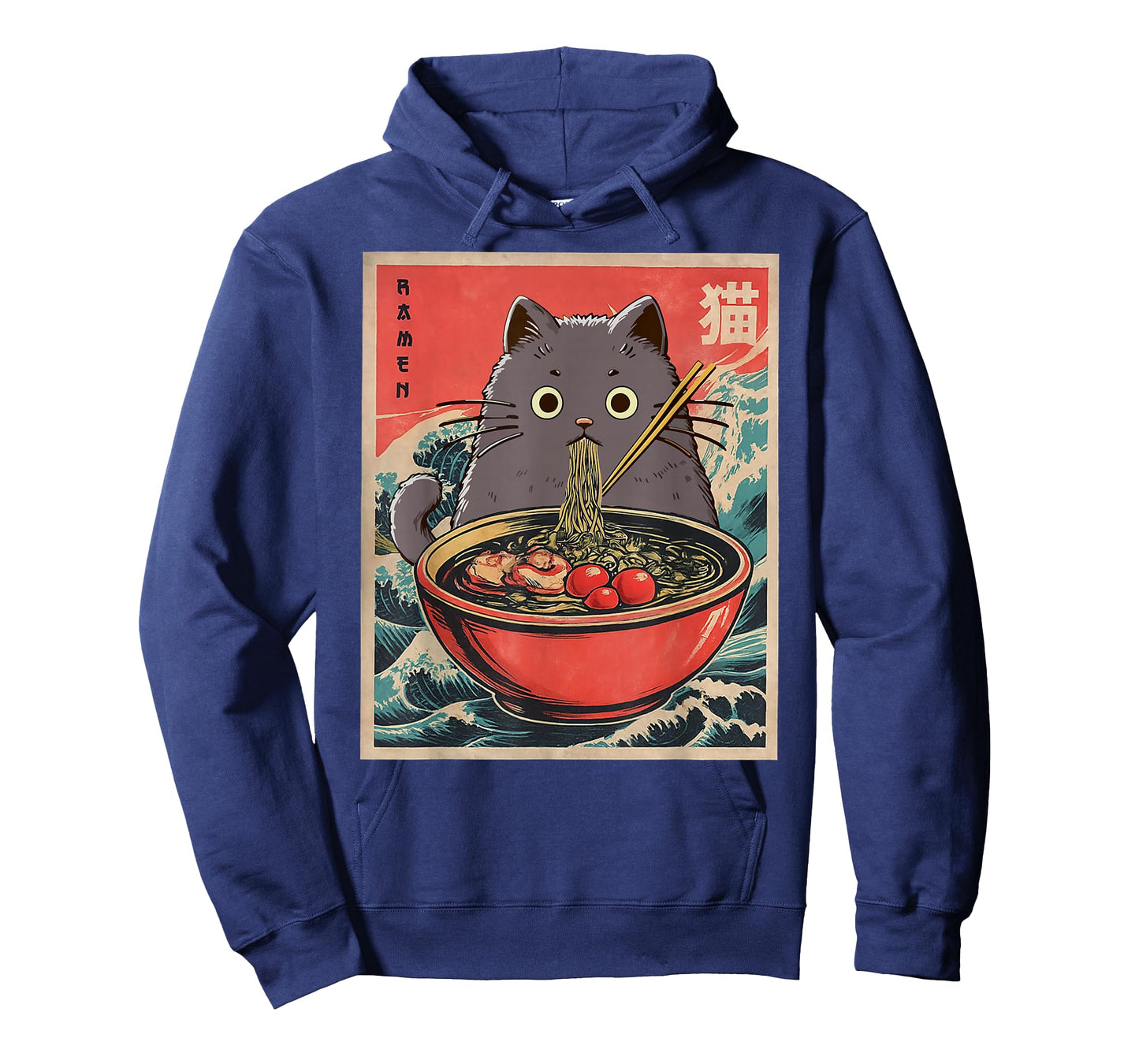 Anime Cat Ramen Japanese Funny Cat Graphic Tees Anime Gifts T-Shirt