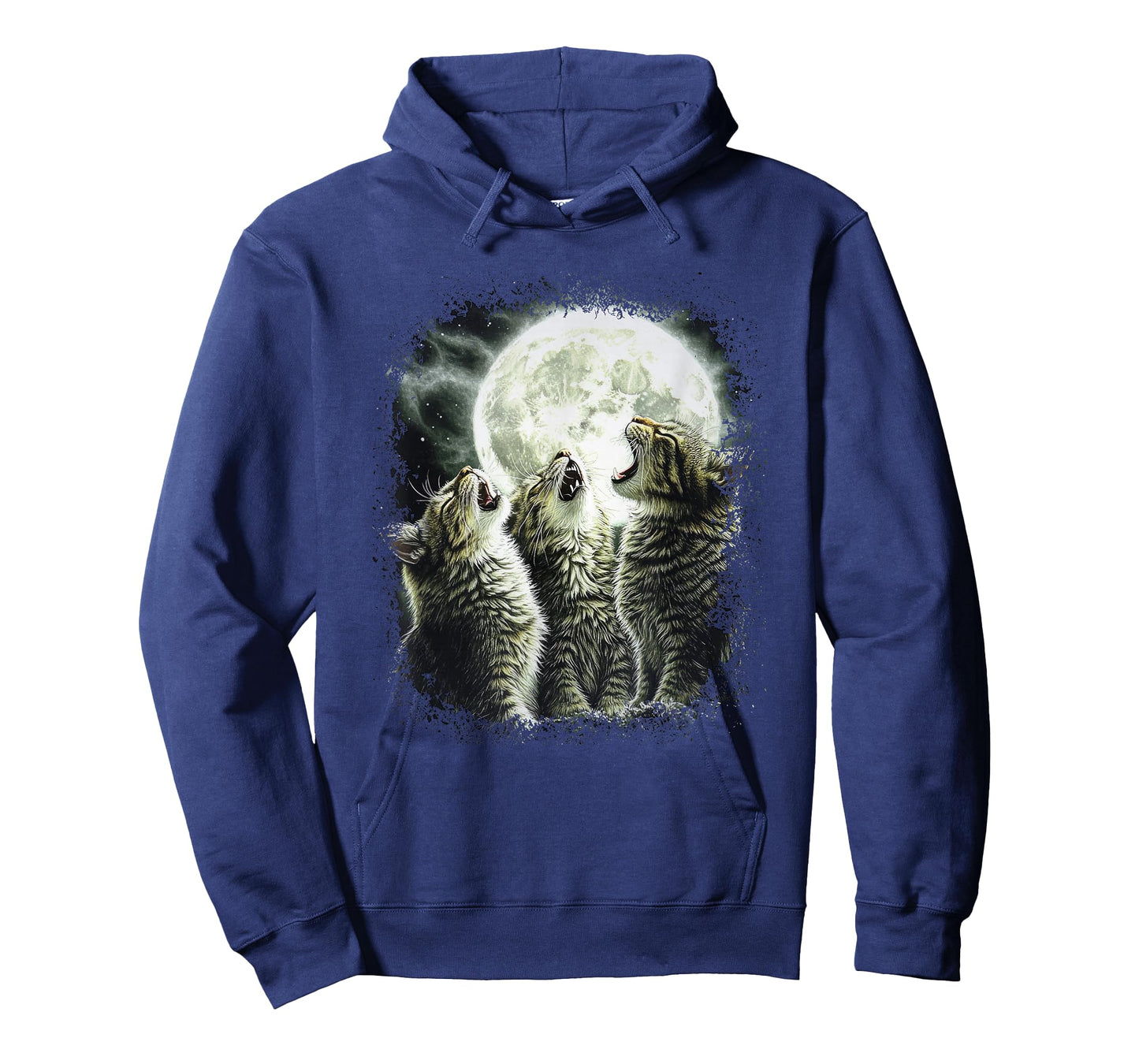 Funny Cats Howling At Moon T-Shirt