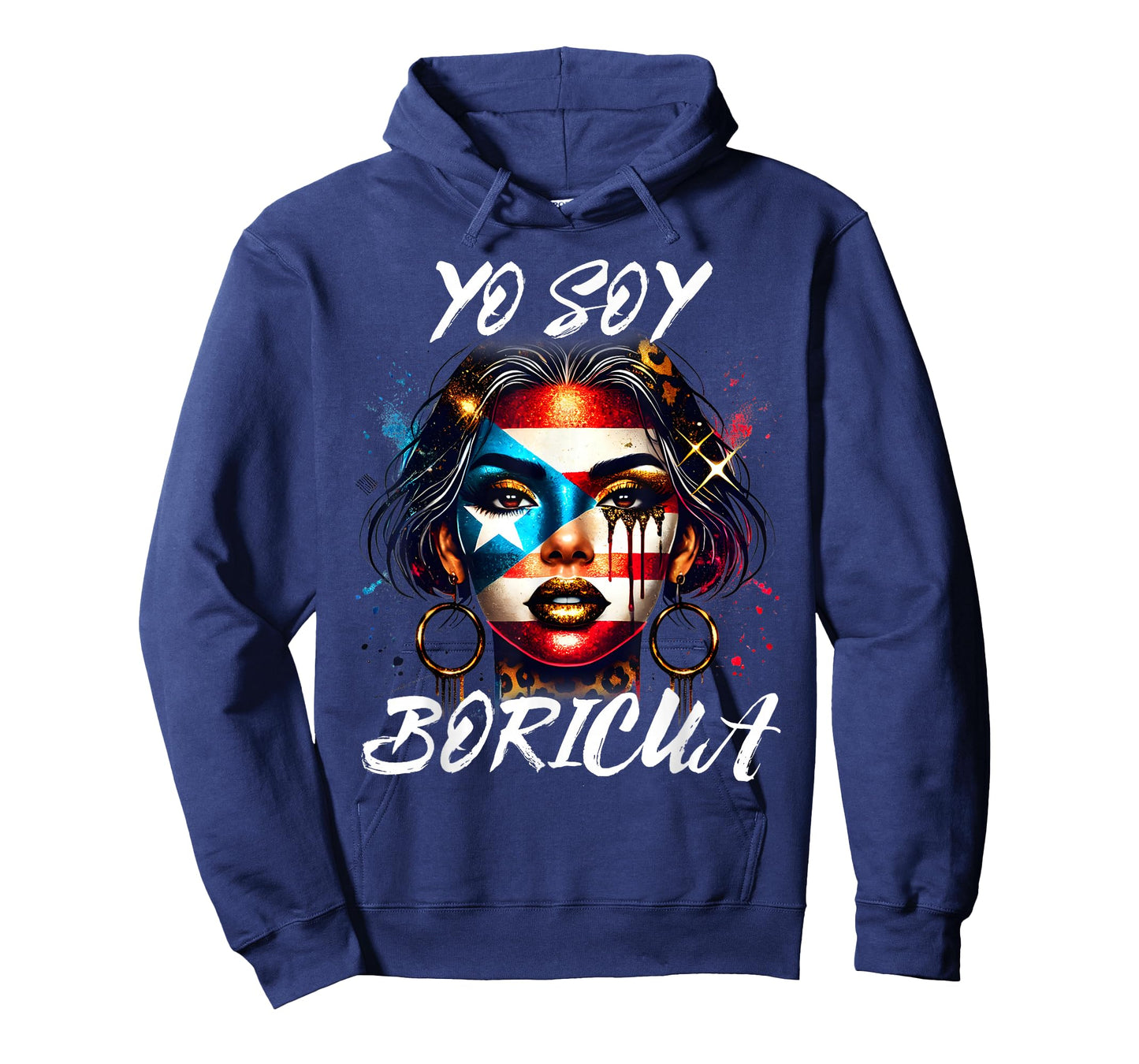 Puerto Rican Woman Yo Soy Boricua Puerto Rico Flag Hispanic T-Shirt