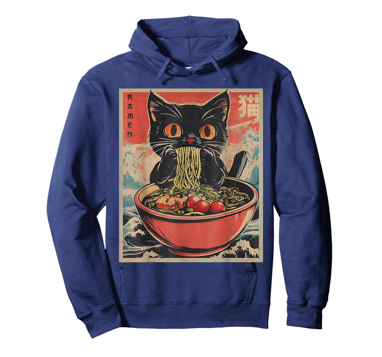 Anime Cat Ramen Japanese Funny Kawaii Cat Anime Kids Men T-Shirt