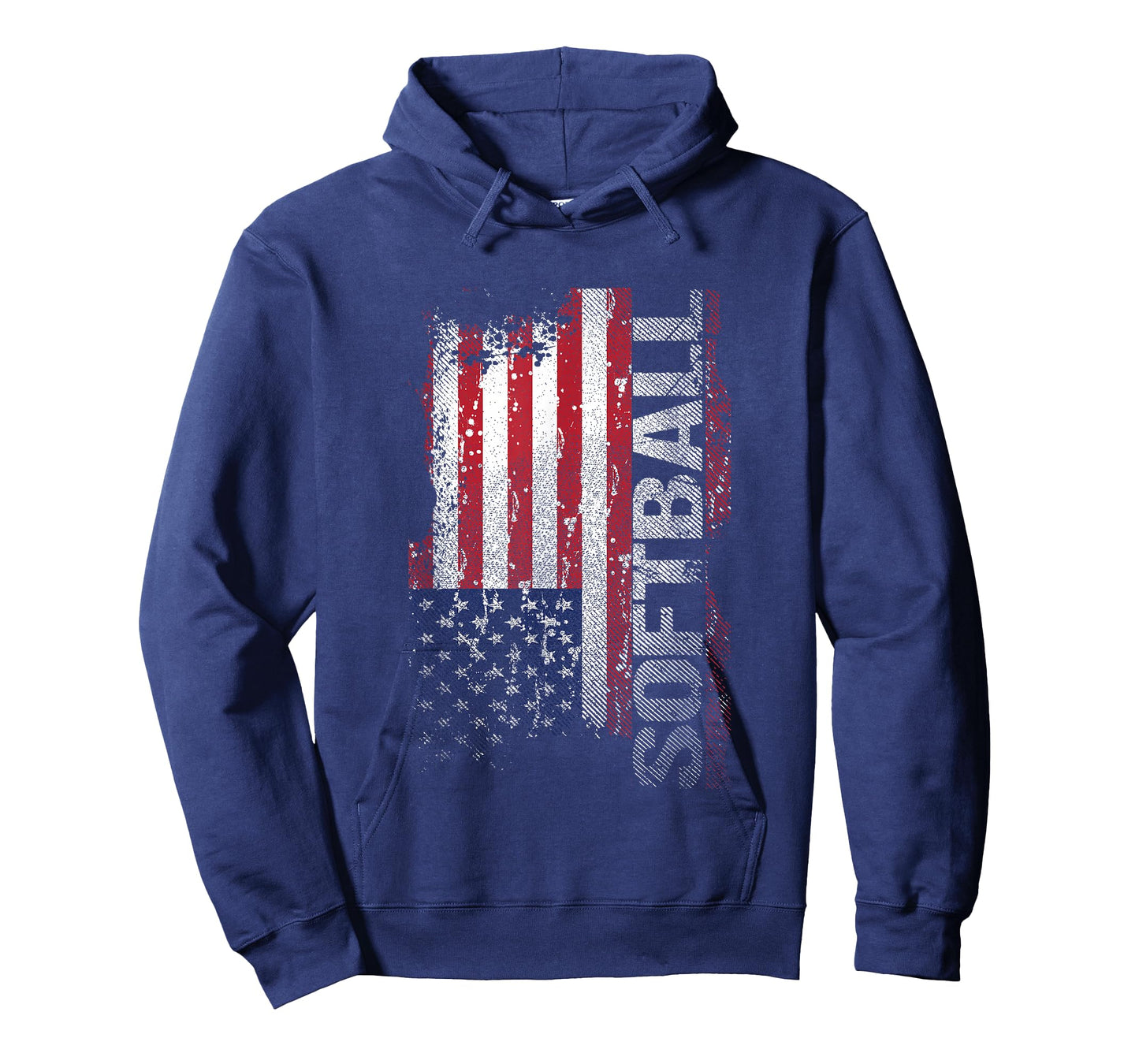 USA Flag Softball Player T-Shirt Gift T-Shirt