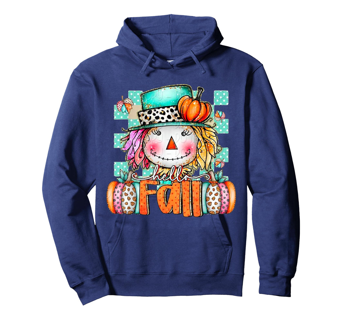 Cute Scarecrow Pumpkin Thanksgiving Halloween Hello Fall T-Shirt