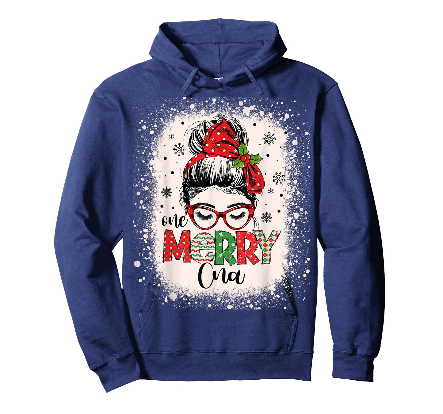 Cna Nurse Messy Bun Nurse's Aid Christmas T-Shirt