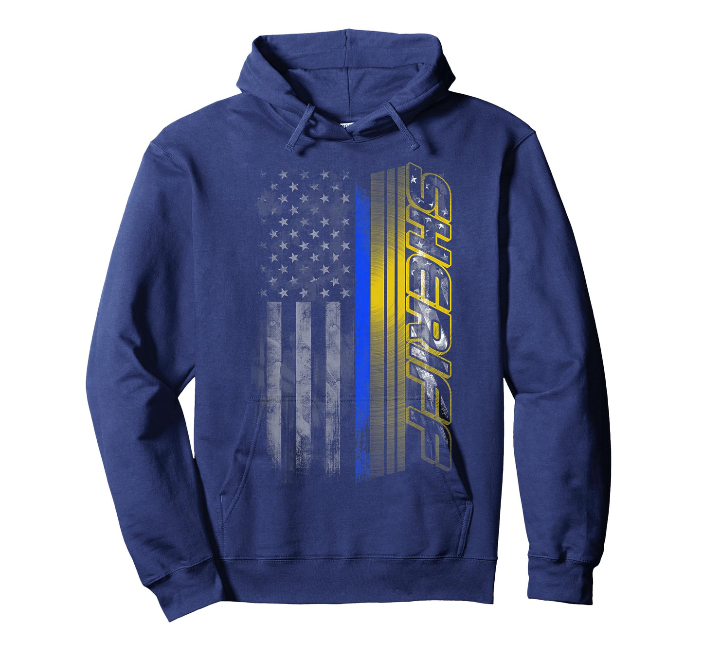 Thin Blue Line Sheriff Flag T-Shirt