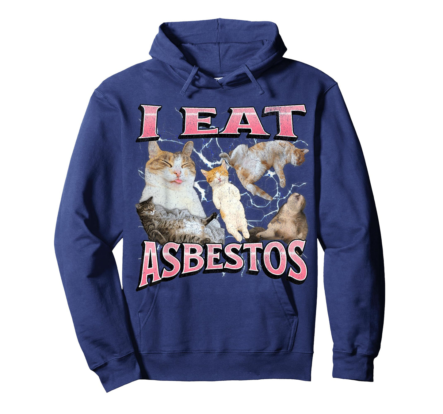 I Eat Asbestos Funny Offensive Cat Meme Bootleg Graphic T-Shirt