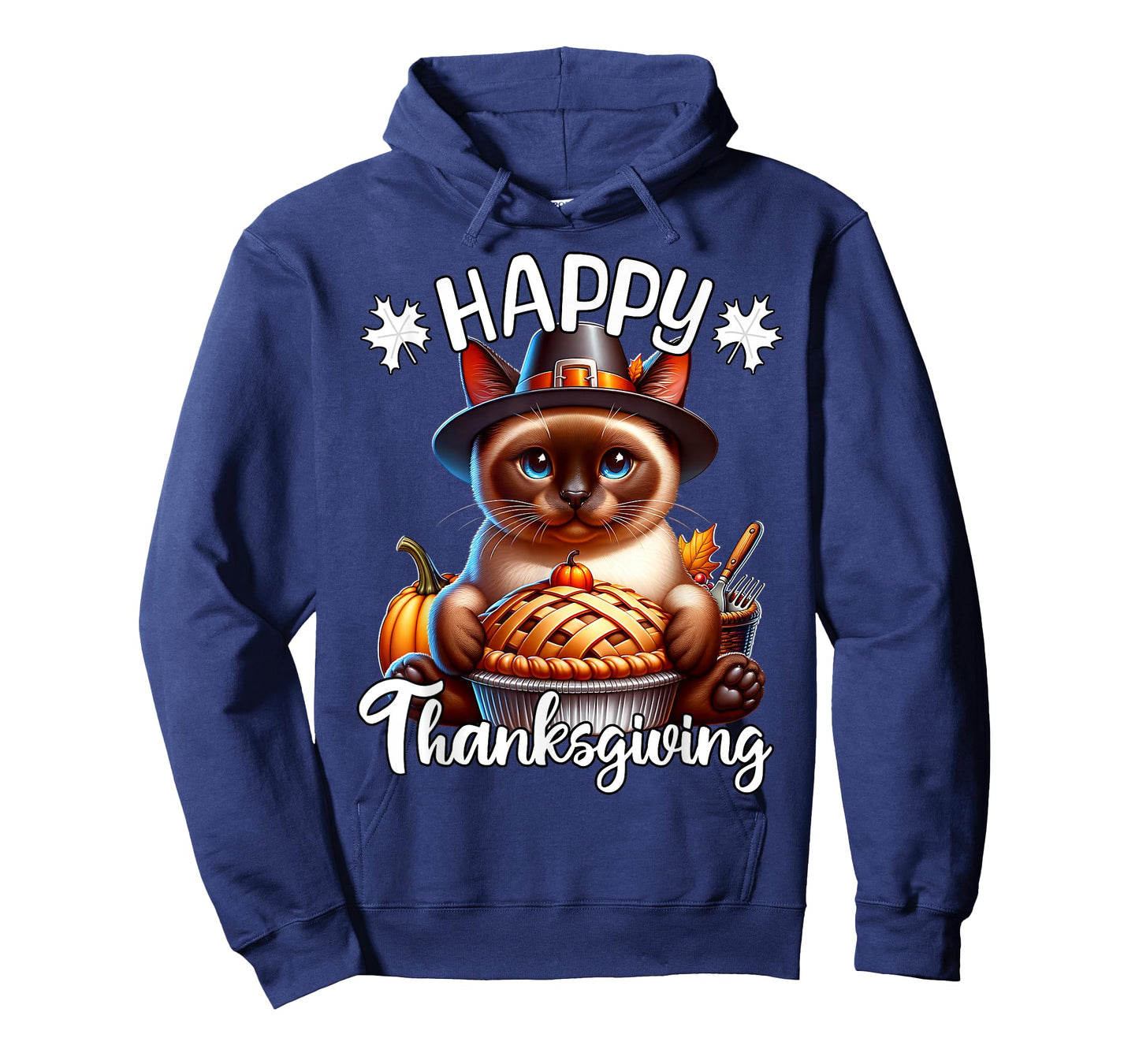 Siamese Cat Happy Thanksgiving Siamese Cat T-Shirt