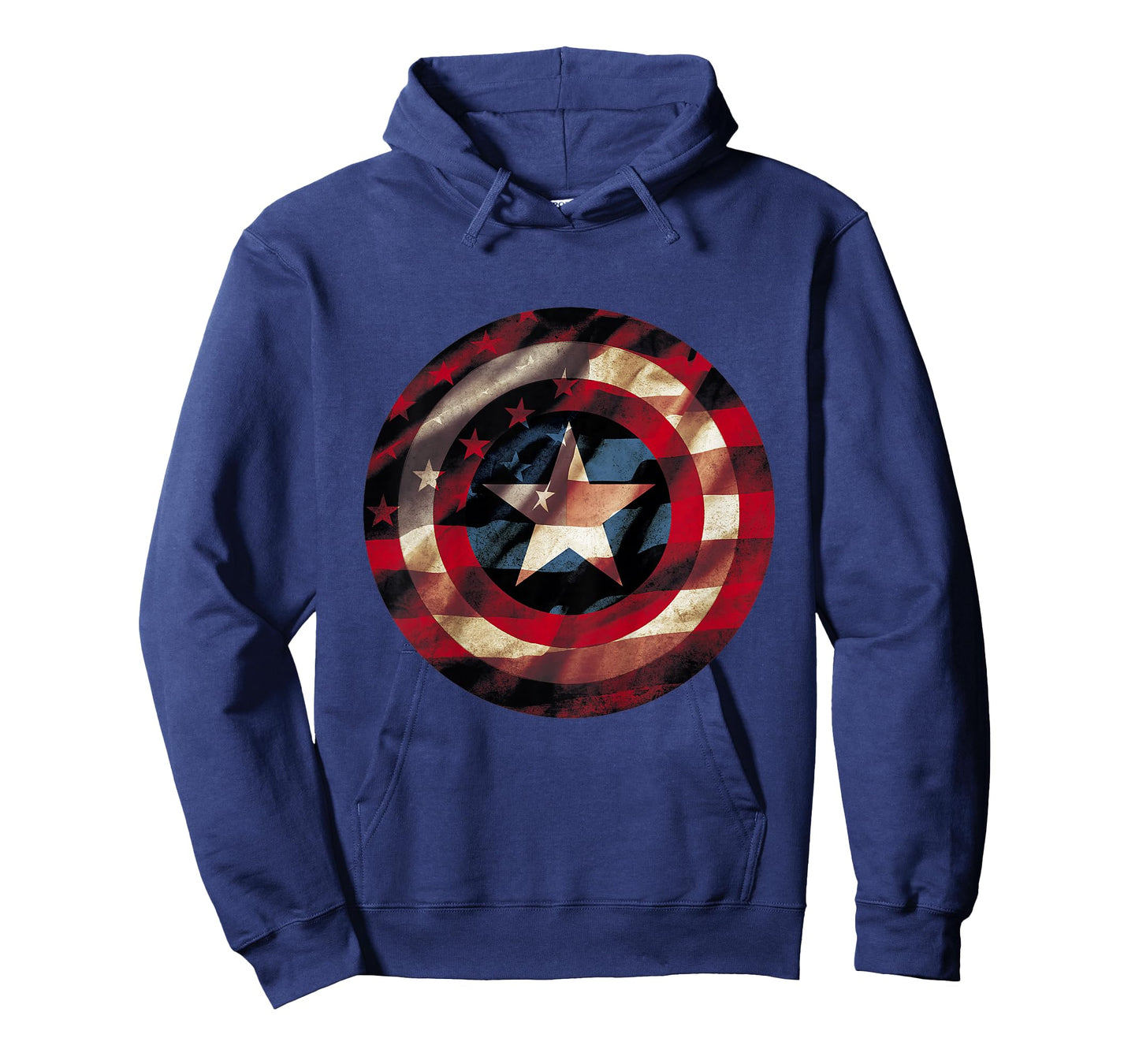 Kids Marvel Captain America Shield Flag Kids Graphic T-Shirt T-Shirt