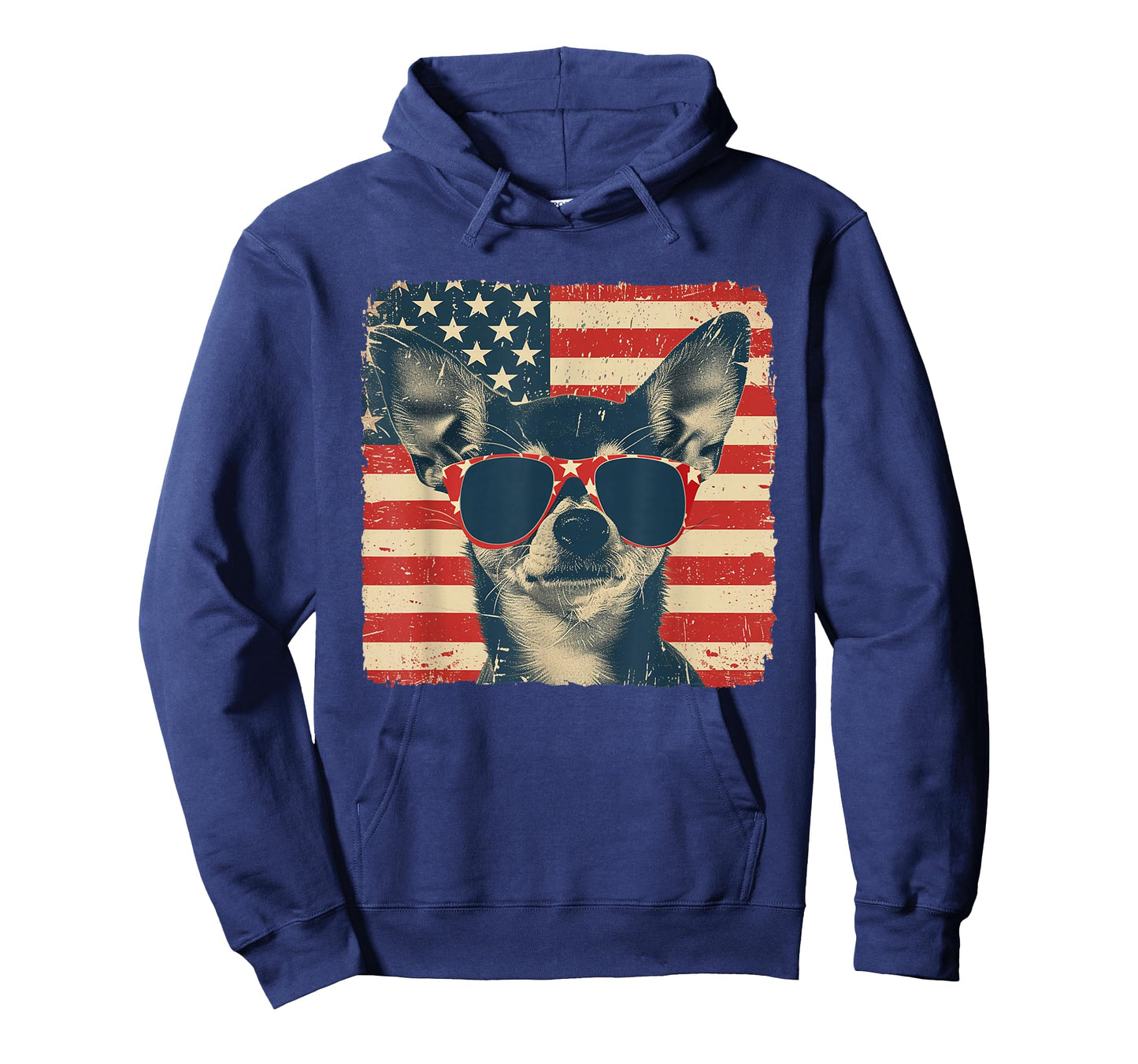 Chihuahua America Flag 4th of July Men Women T-Shirt