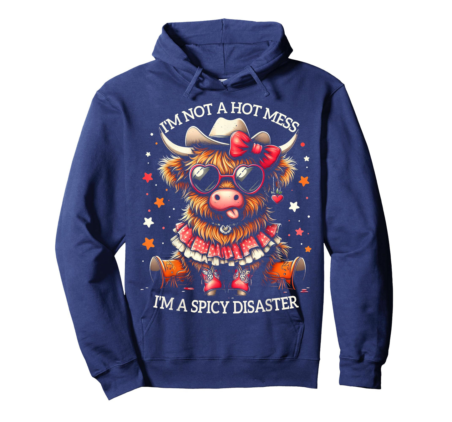 Cute Highland Cow I'm Not A Hot Mess I'm A Spicy Disaster T-Shirt