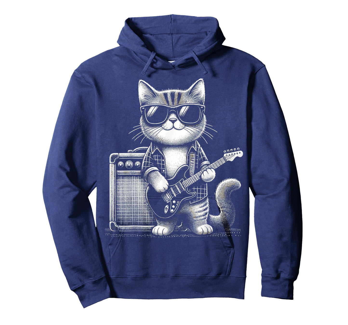 Rock Cat Playing Guitar T-Shirt