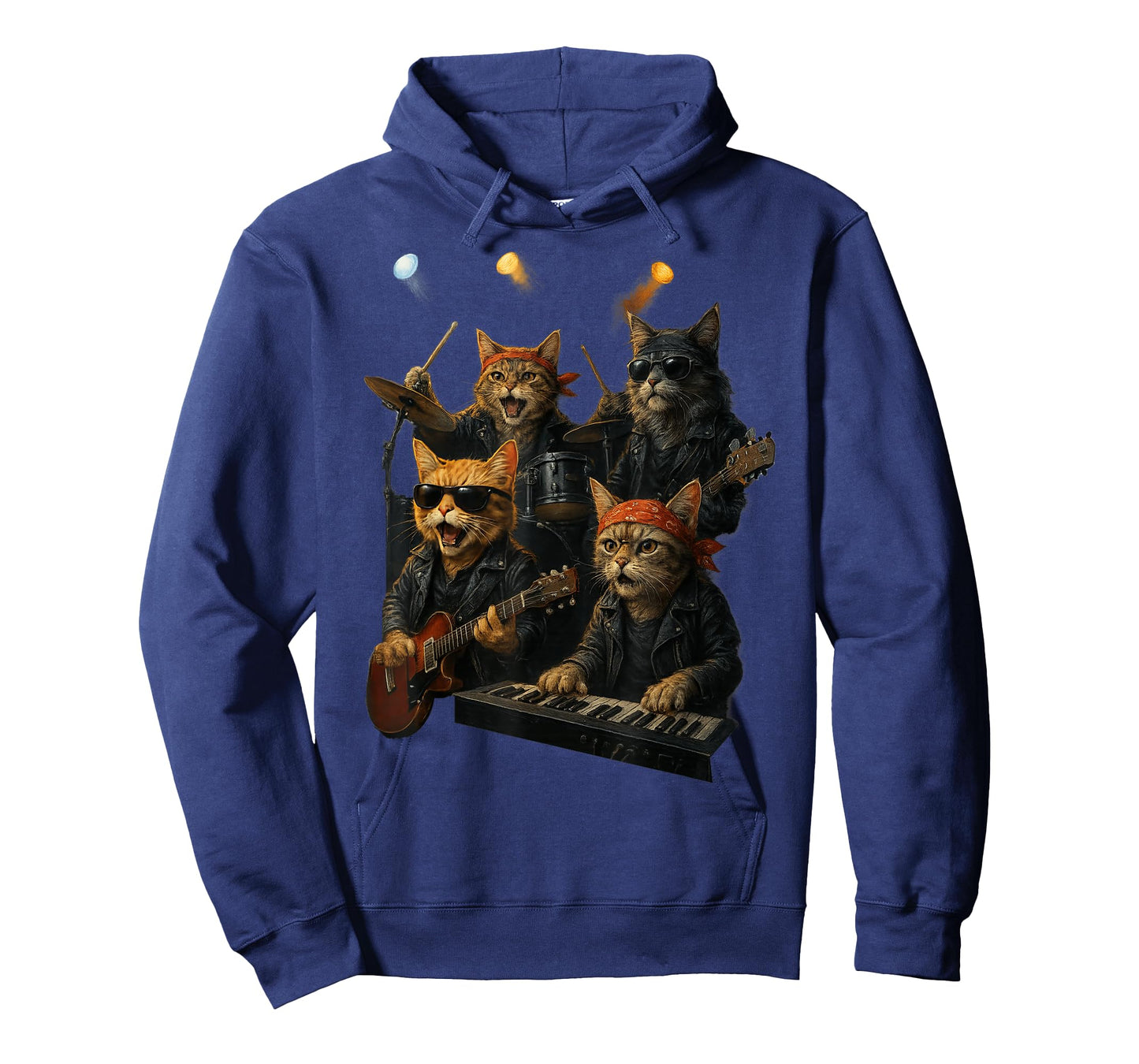 Rock Band Cats | Funny Cute Music-Themed Design | Graphic T-Shirt