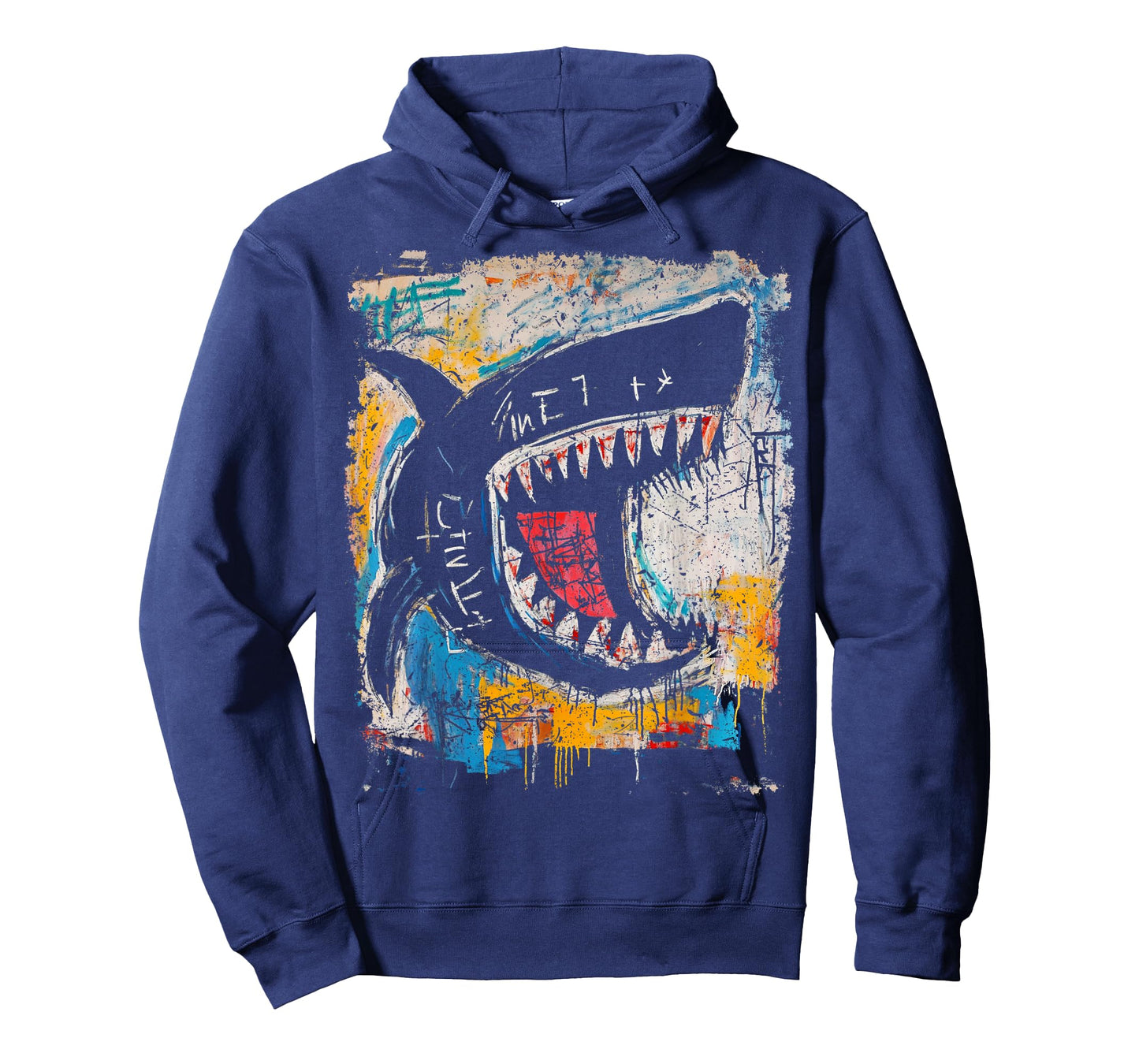 Pop Art Style Shark 90s Men's Graffiti T-Shirt