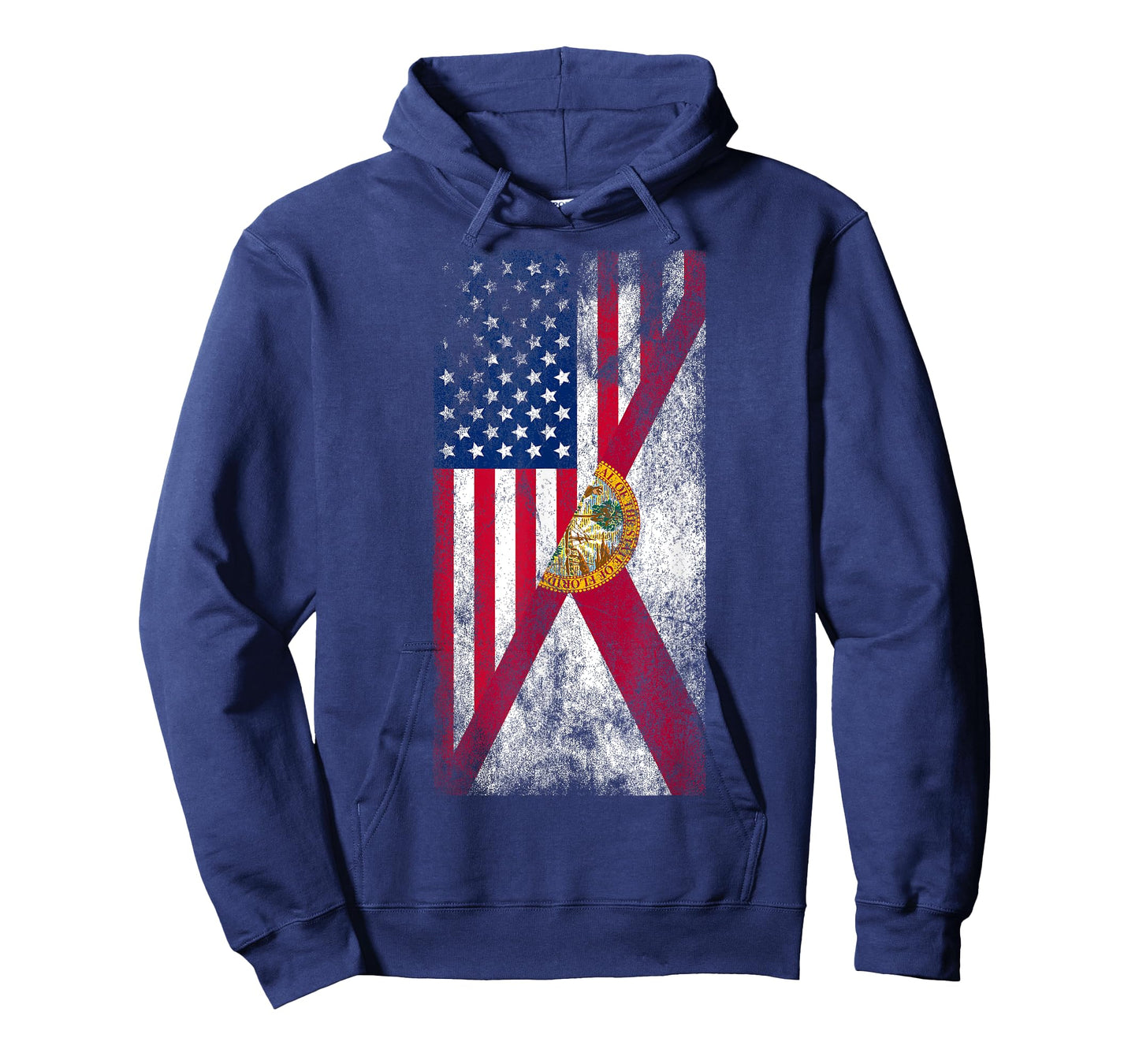 Irreverent Tees USA Florida Flags - United States of America, Floridian T-Shirt, Black