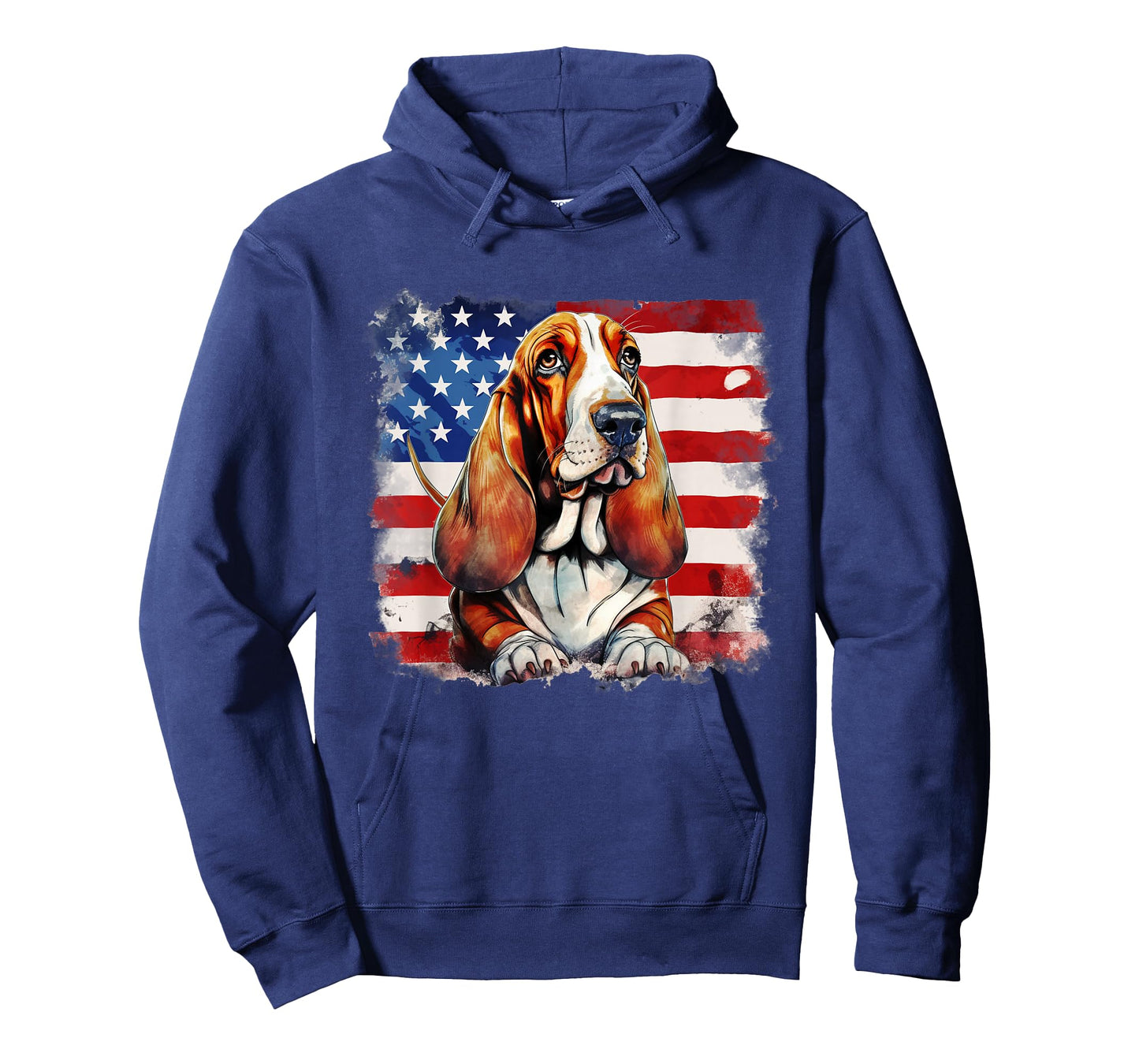American Flag Basset Hound USA Vintage 4th Of July T-Shirt