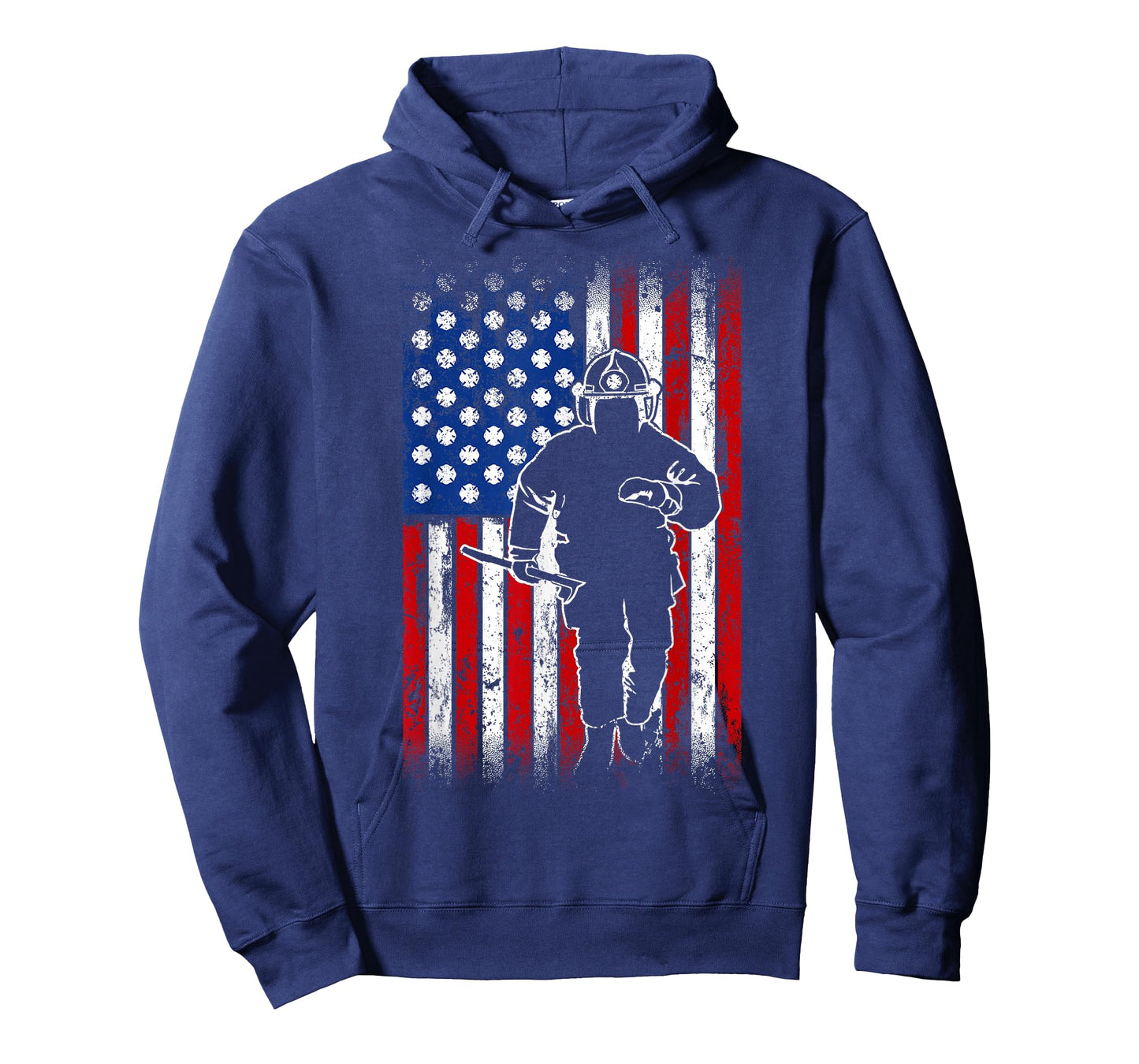 American Flag Firefighter USA United States T-Shirt