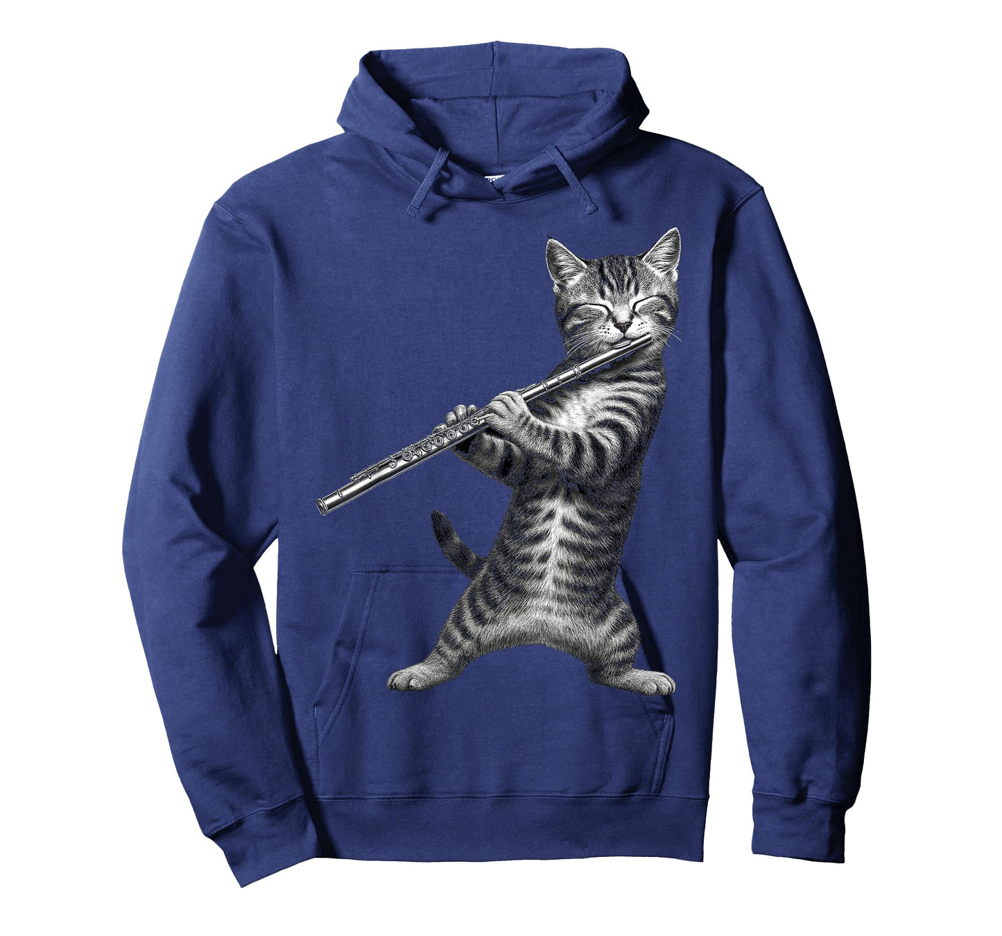 Cat Playing Flute Funny Gifts For Cat Lover Cat Mom Cat Dad T-Shirt