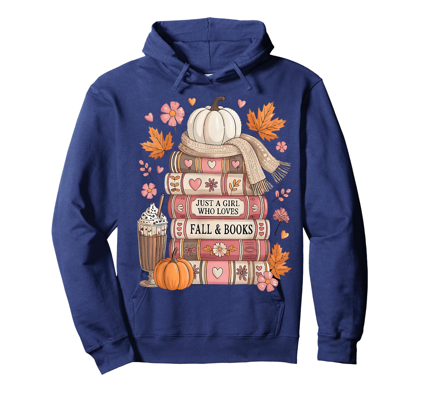 Just A Girl Who Loves Fall & Book Autumn Reading Book Lover T-Shirt