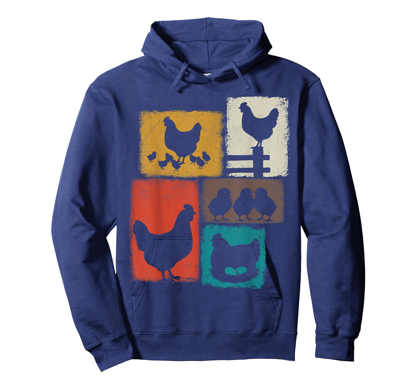 Chicken Vintage Collage Chickens Lover Farmer T-Shirt