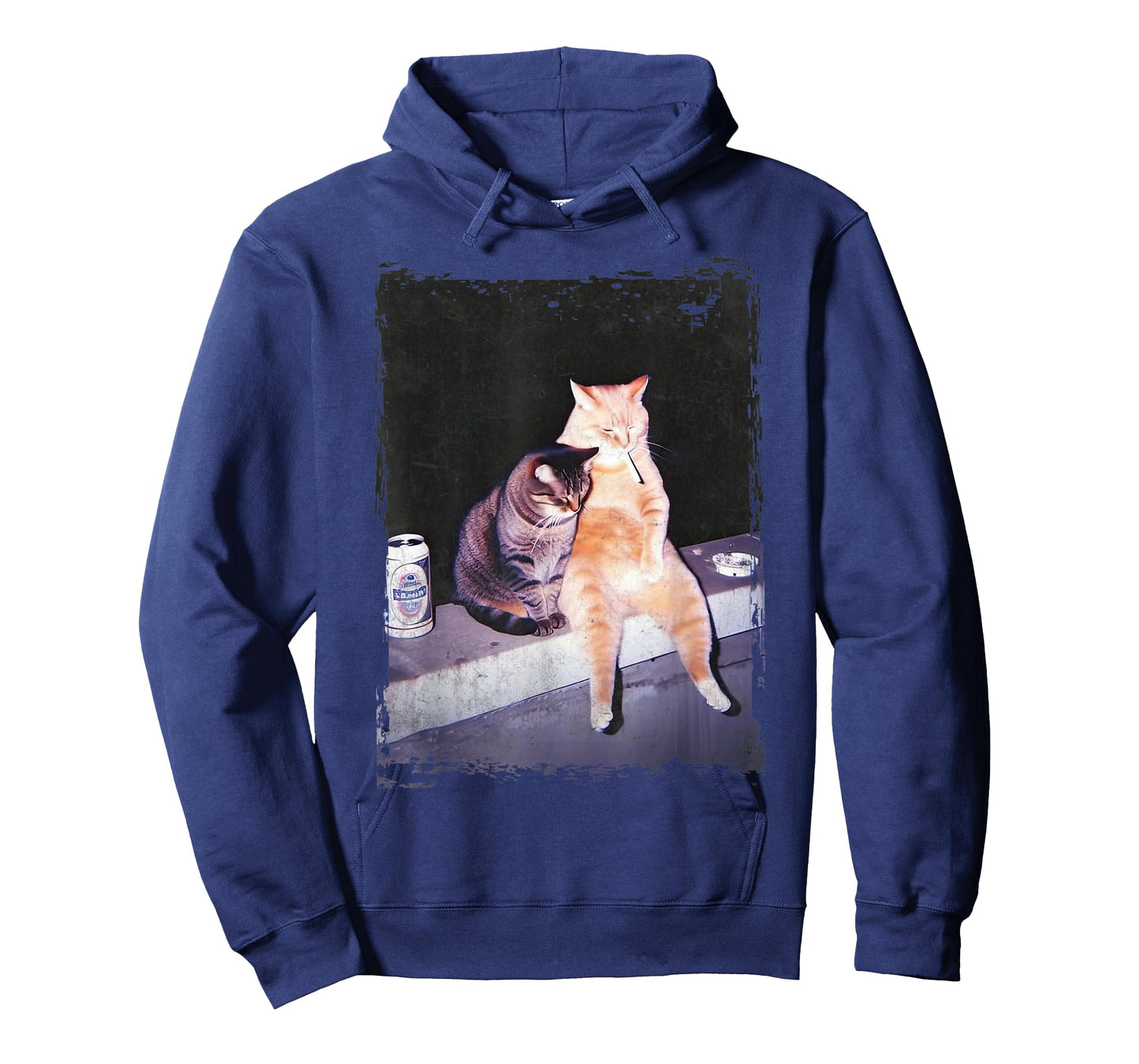 Vintage Cat Smoking Men Women T-Shirt