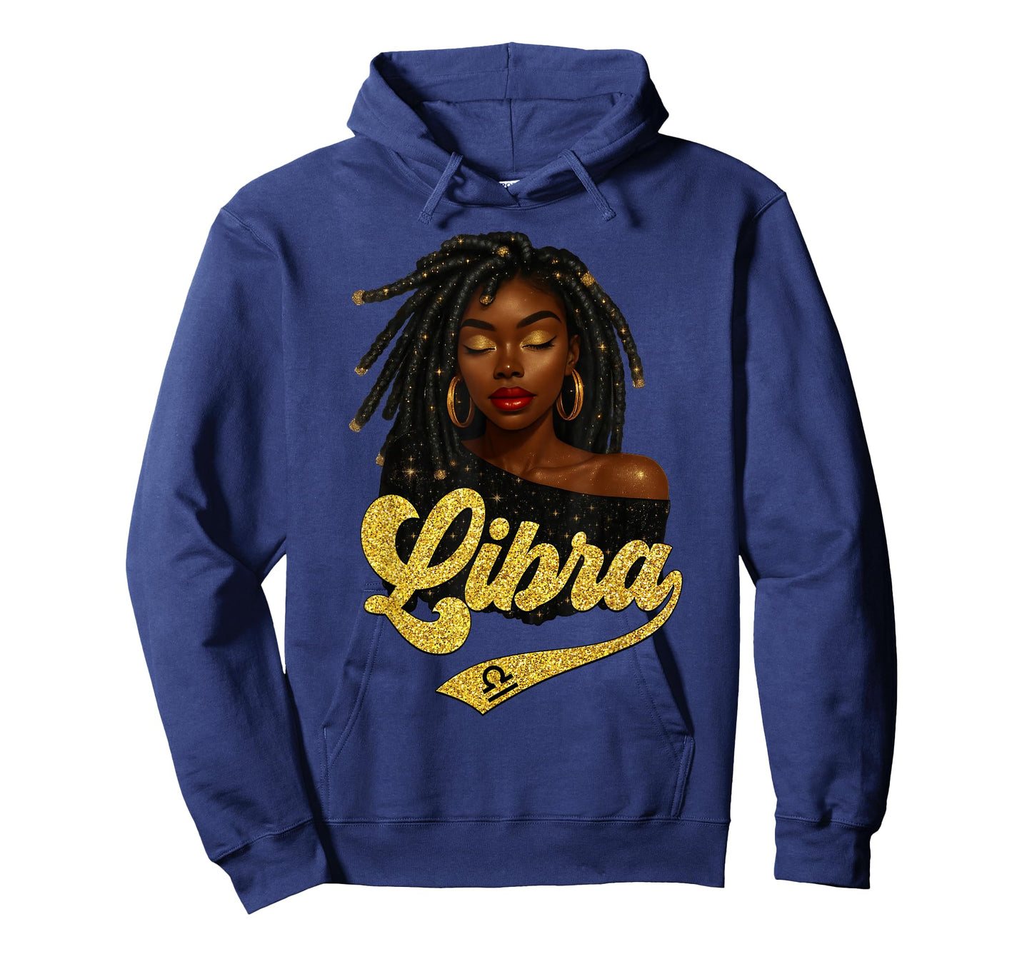 Libra Girl Birthday Black Queen Loc'd Woman Zodiac T-Shirt