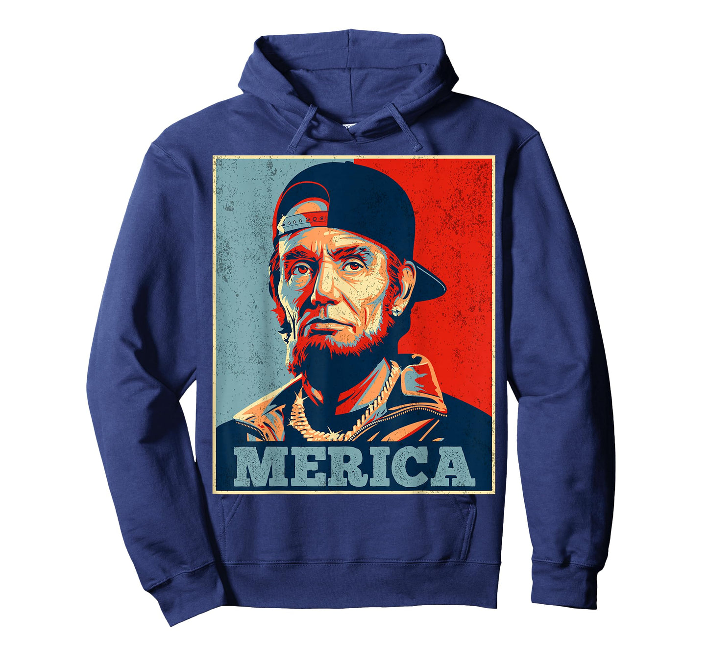 Abraham Lincoln 4th of July Merica Men Women American Flag T-Shirt