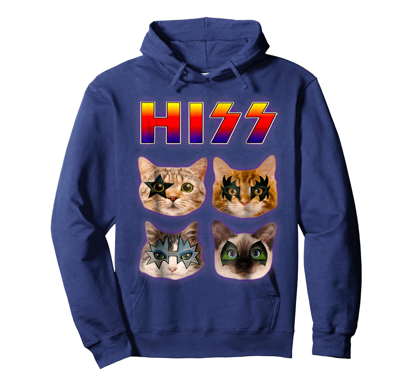 Hiss Funny Cats Kittens Rock Rockin T-Shirt