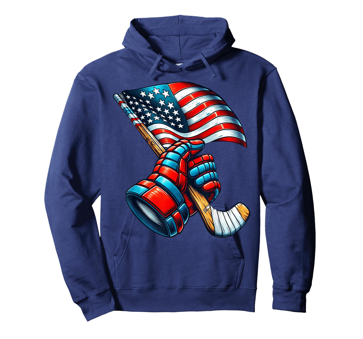 Patriotic Ice Hockey 4th of July USA Independence Day T-Shirt