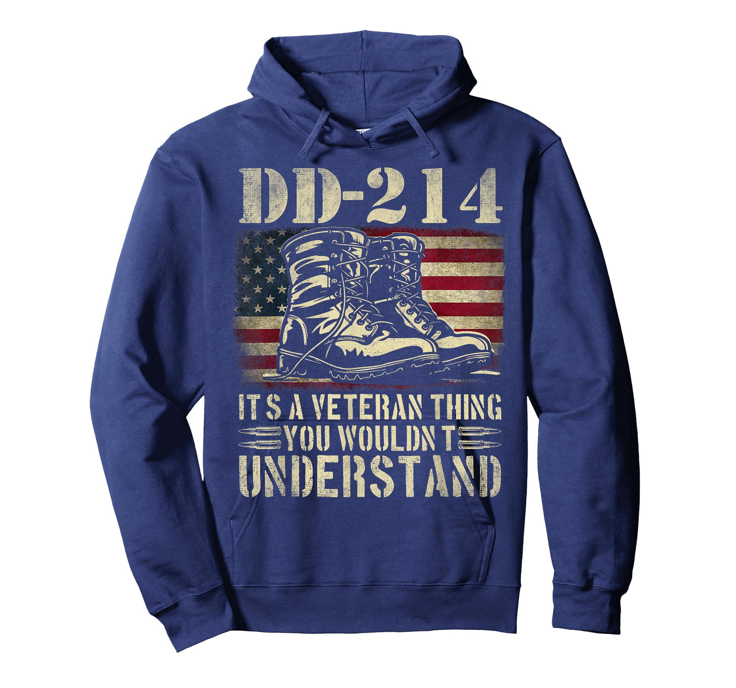 DD-214 Alumni Veterans Patriotic US American Flag T-Shirt